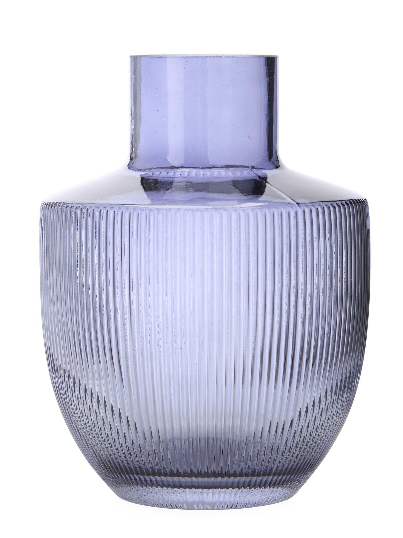  image of the-very-collection-ribbed-run-vase-blue
