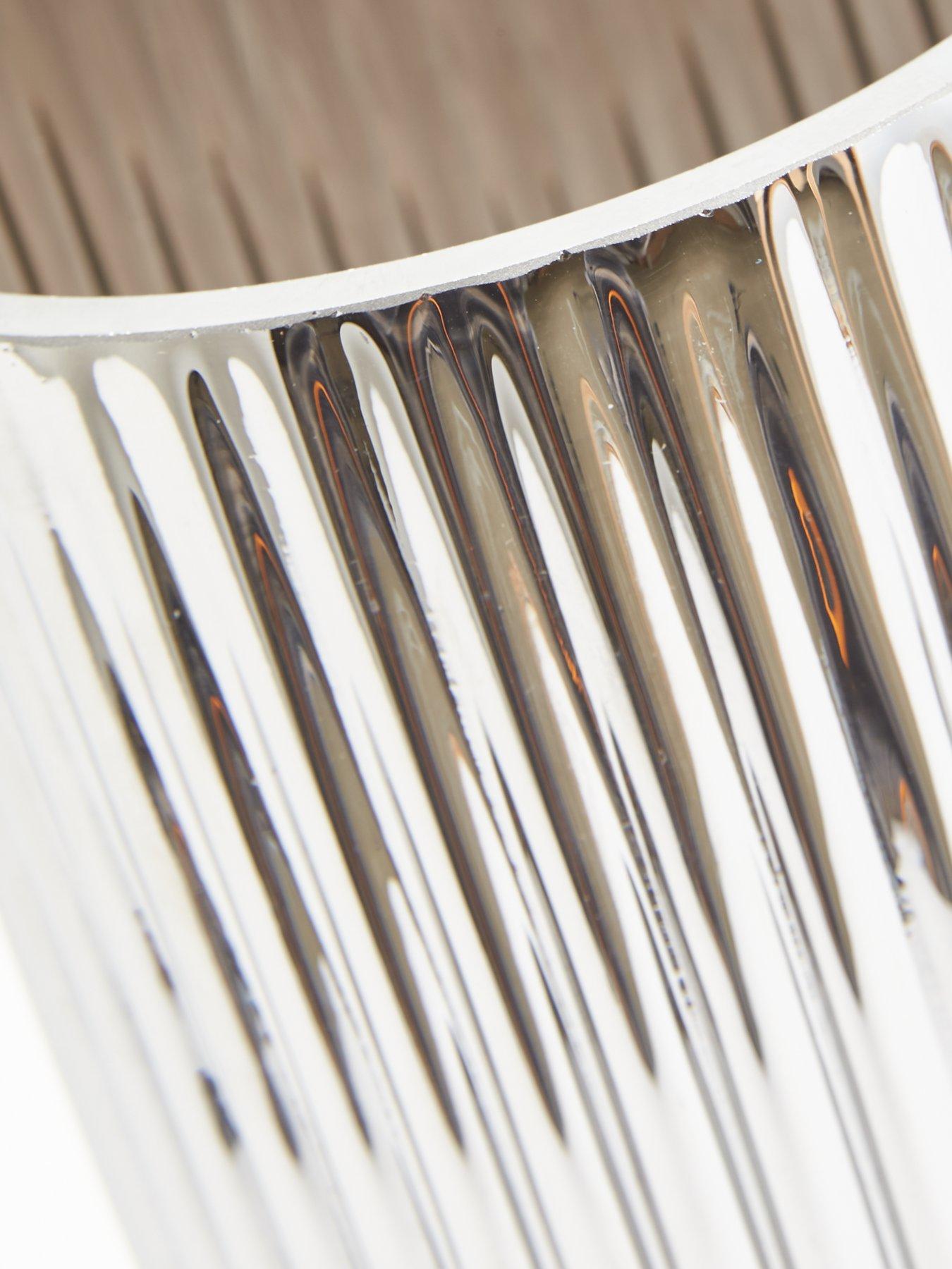 Image 4 of 5 of The Very Collection Chrome Ribbed Vase