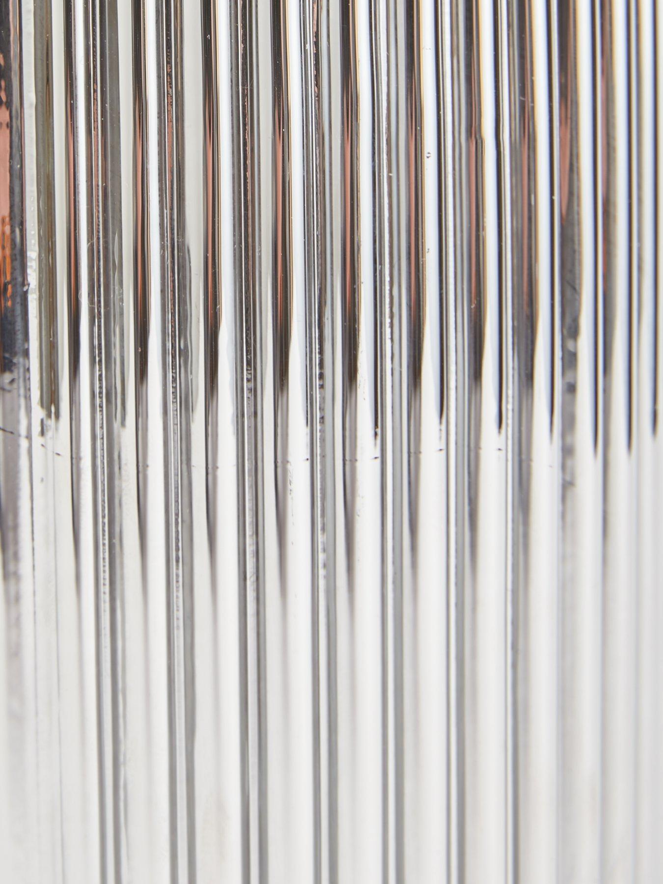 Image 5 of 5 of The Very Collection Chrome Ribbed Vase