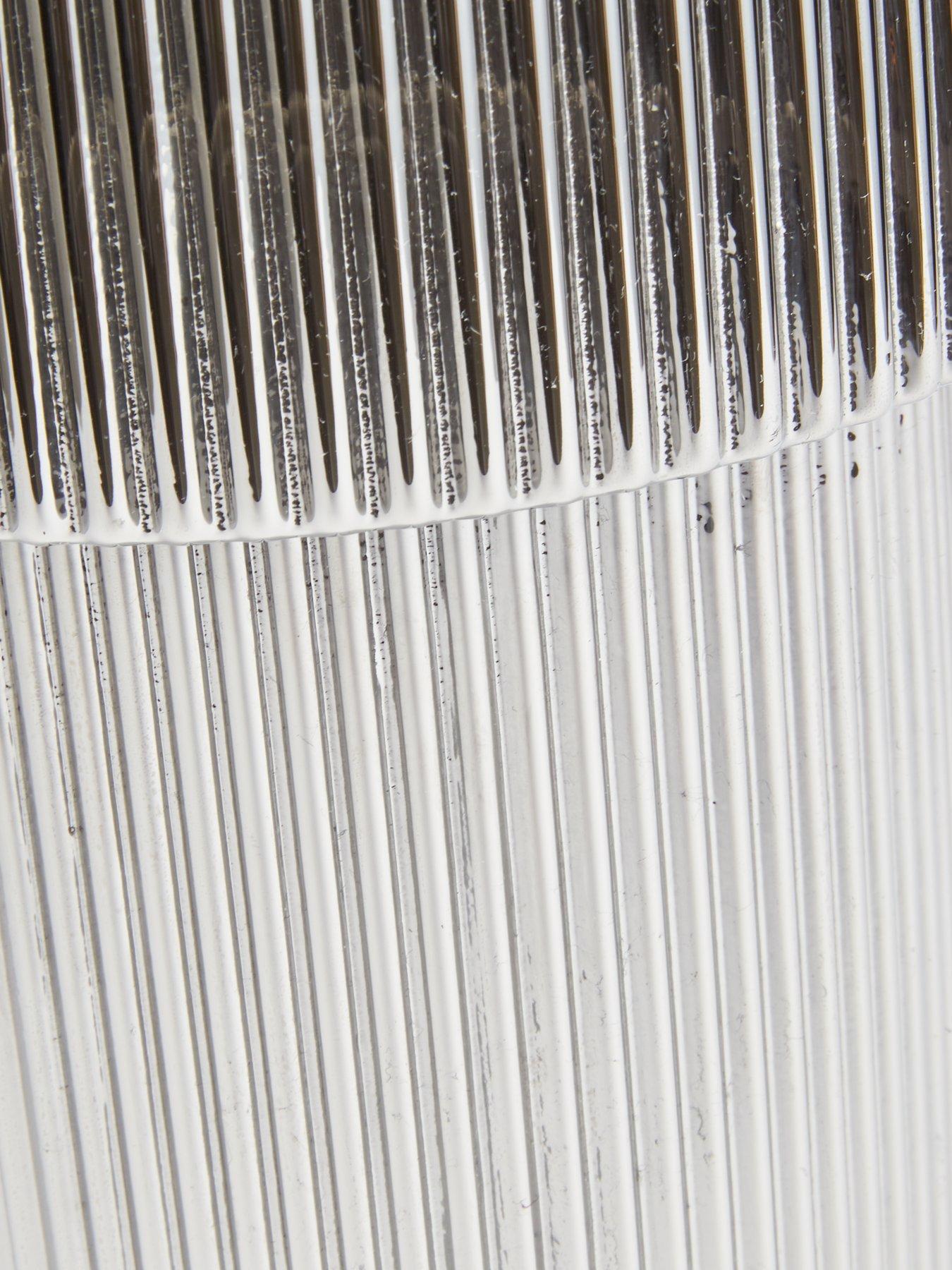  image of the-very-collection-chrome-ribbed-vase