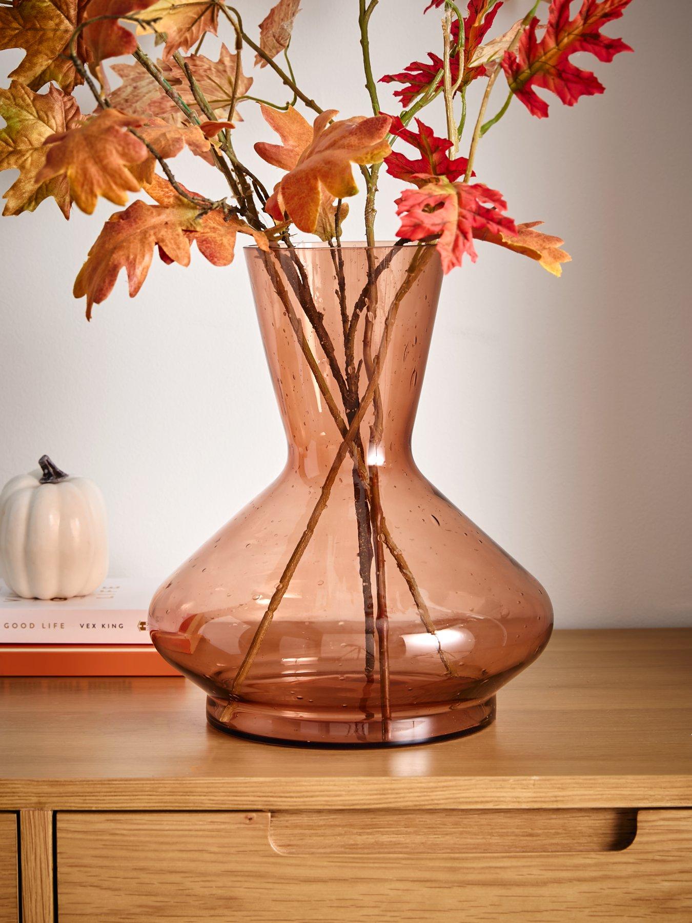 The Very Collection Bubble Glass Tapered Vase