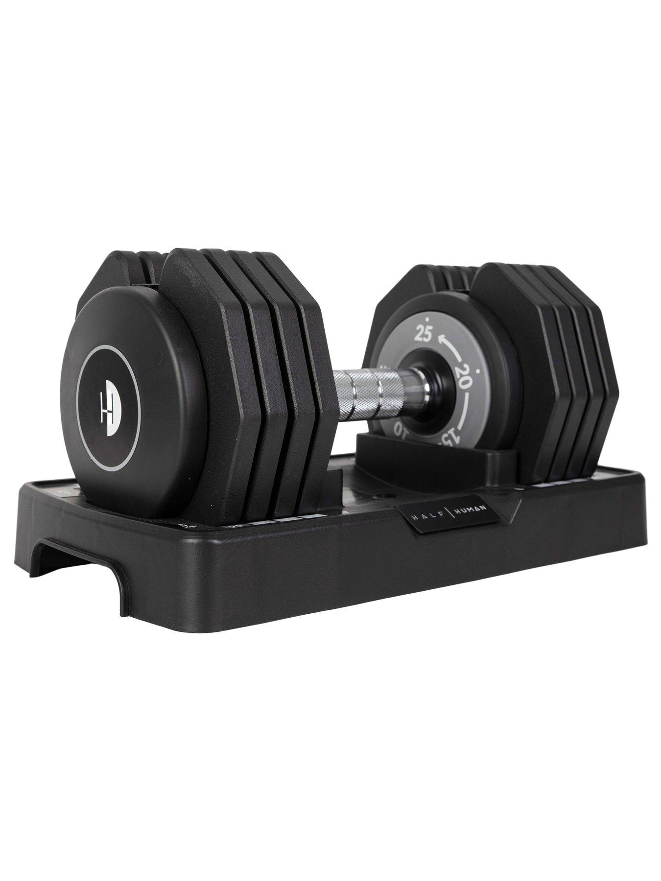  image of half-human-adjustable-dumbbells-2x25kg-andnbsp-stand