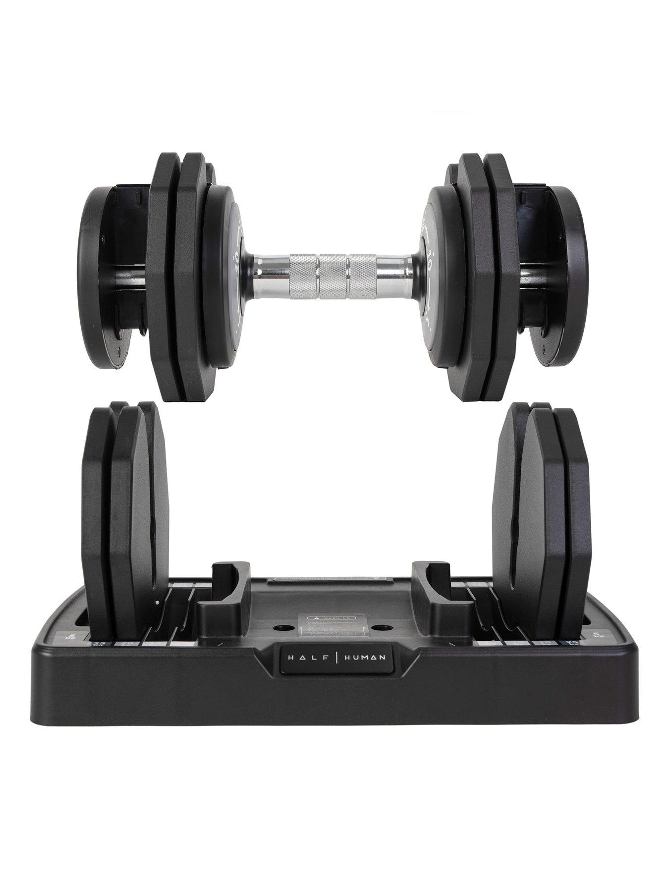  image of half-human-adjustable-dumbbells-2x25kg-andnbsp-stand