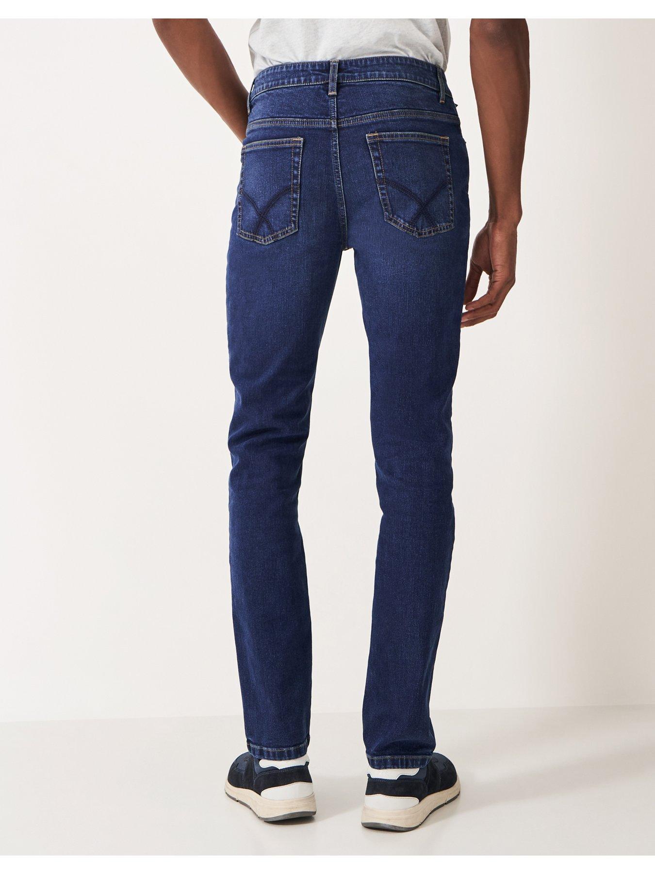  image of crew-clothing-spencer-slim-fit-jeans-blue