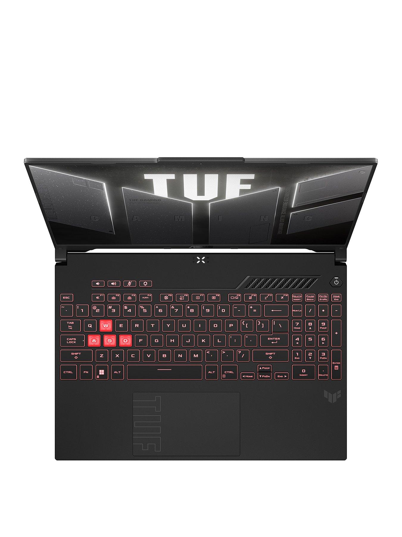  image of asus-tuf-gaming-a16-fa607pv-qt022w-laptop-16in-fhd-165hz-rtx-4060-amd-ryzen-9-16gb-ram-1tb-fast-ssd-storage