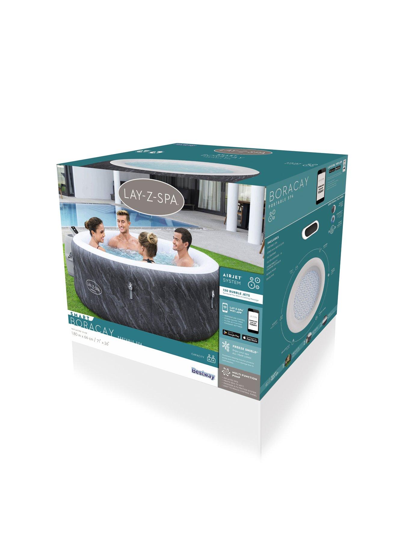  image of lay-z-spa-boracay-airjet-inflatable-hot-tub-2-4-people