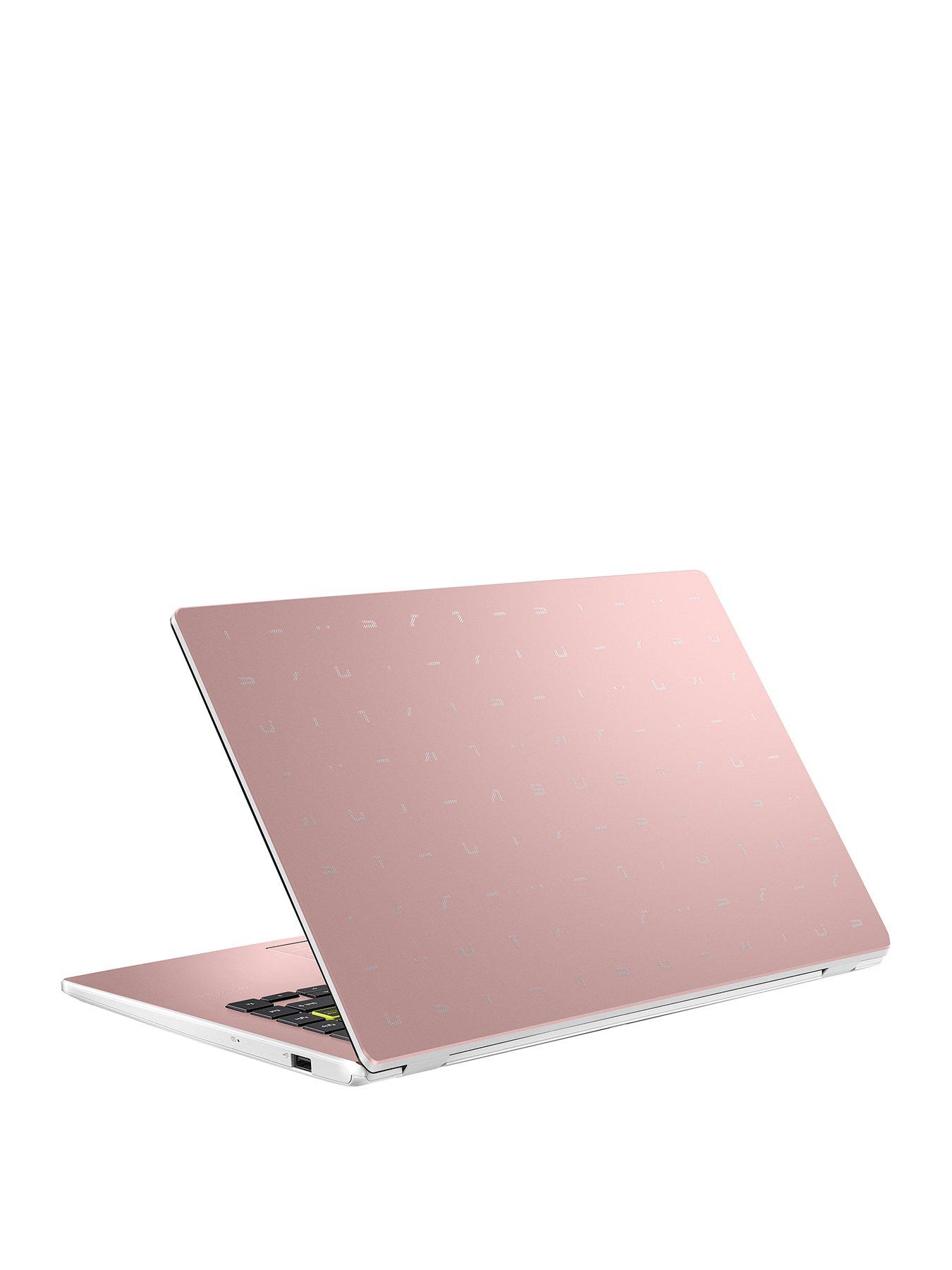 stillFront image of asus-e410ka-ek592ws-laptop-14in-fhdnbspintel-celeron-4gb-ramnbsp128gbnbspssd-pink