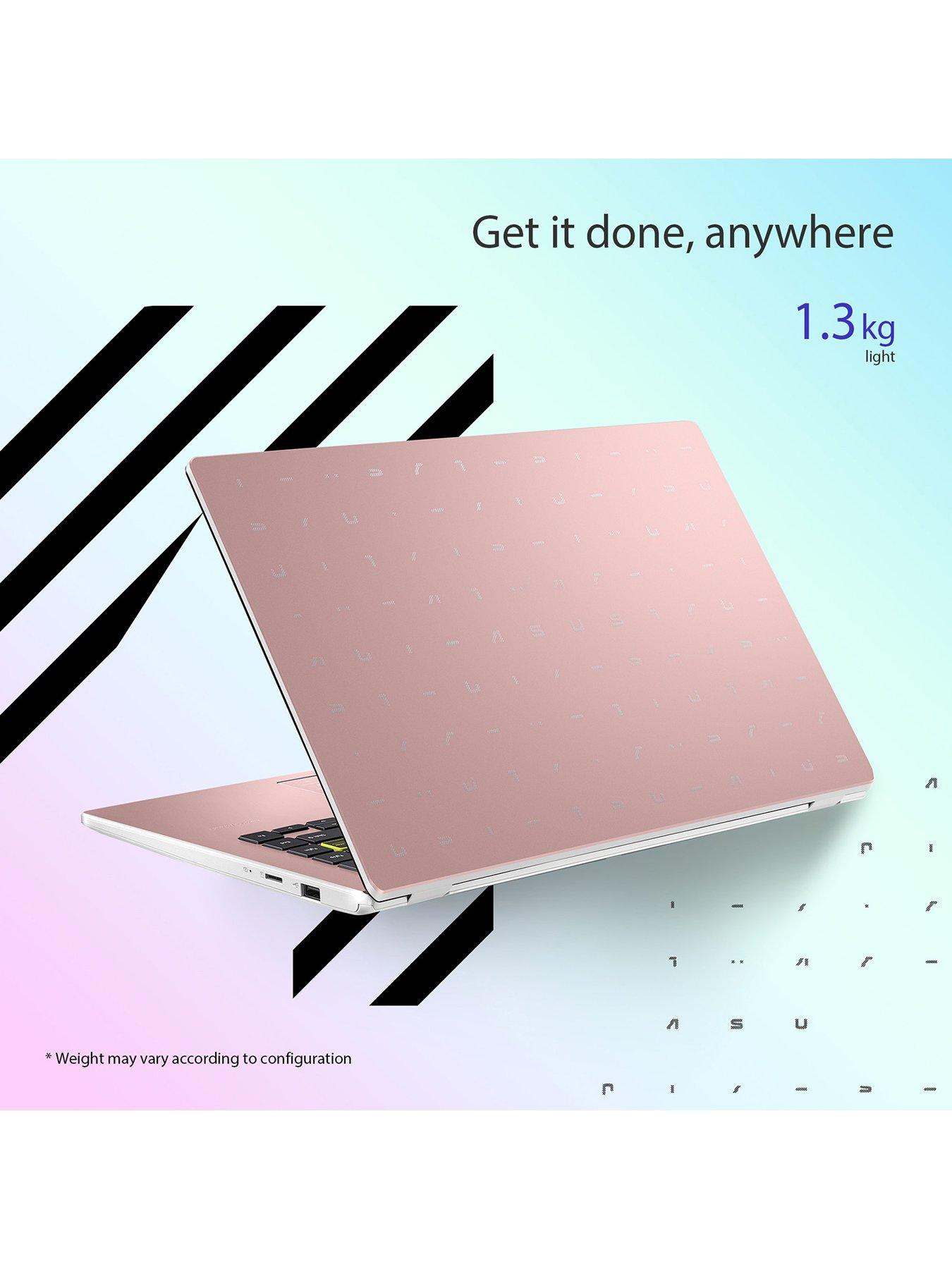 Image 6 of 7 of Asus E410KA-EK592WS Laptop - 14in FHD,&nbsp;Intel Celeron, 4GB RAM,&nbsp;128GB&nbsp;SSD - Pink