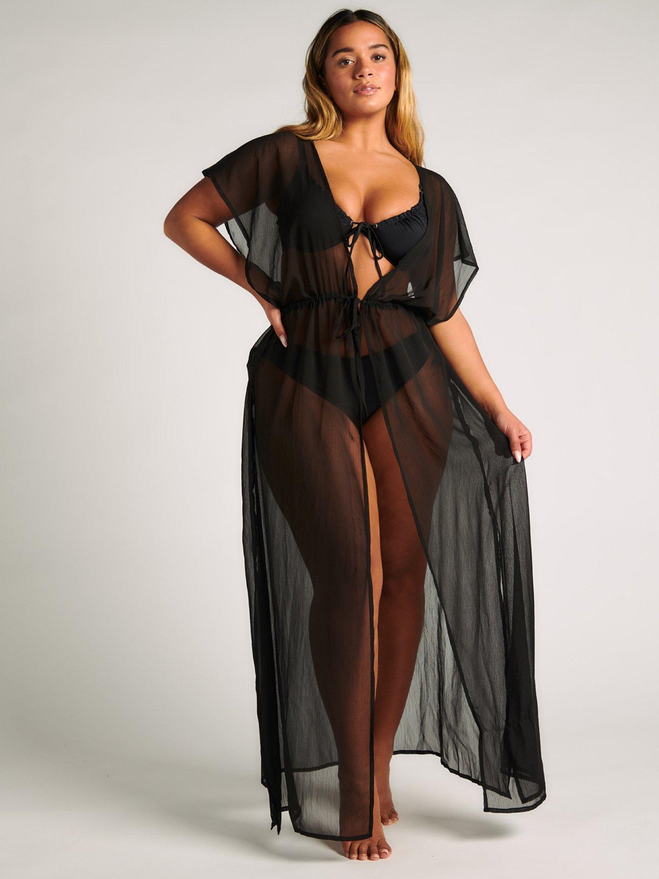 undefined Maxi Kaftan - Black