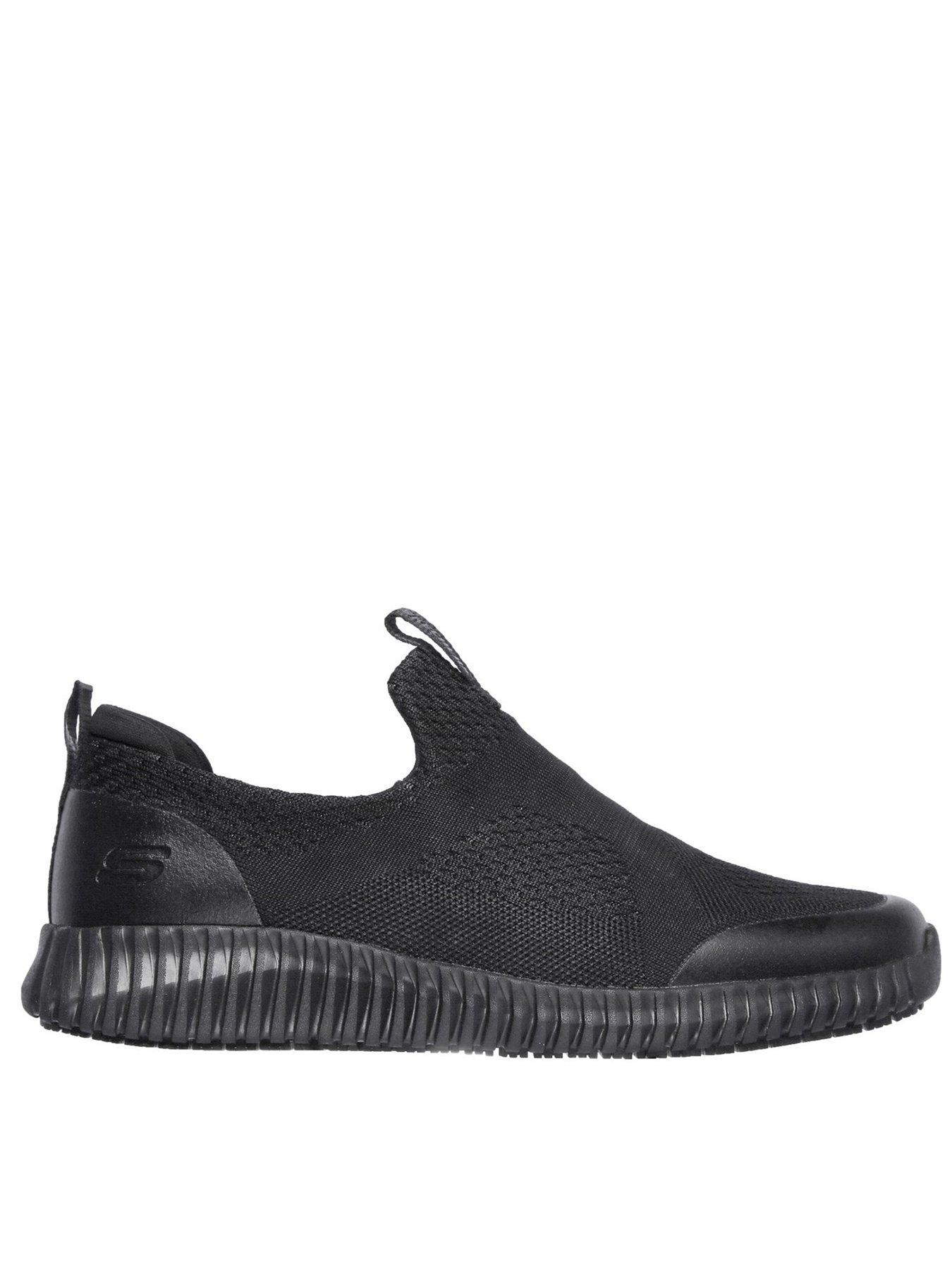undefined Work Slip Resistant Cessnock Slip-On Trainers - Black
