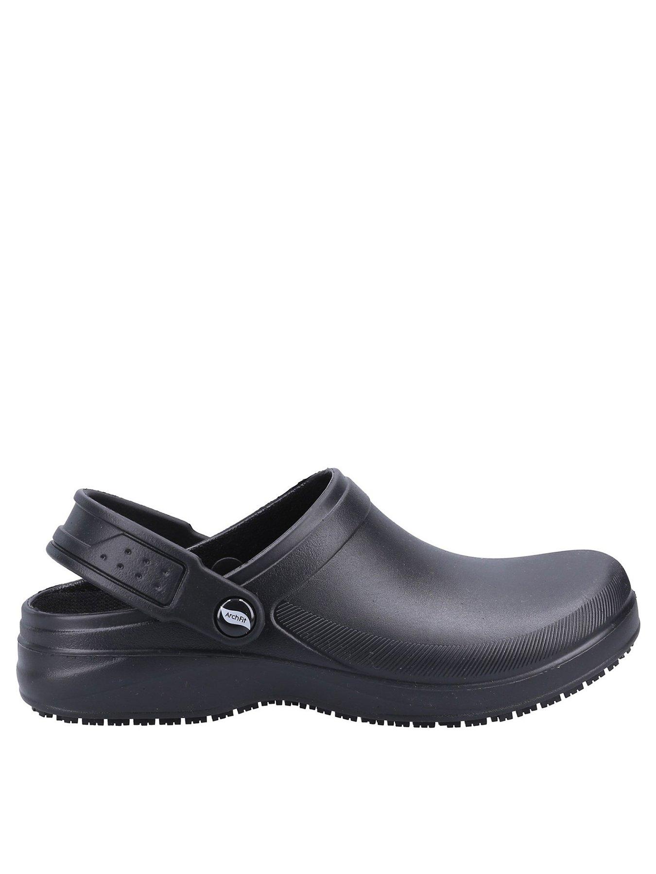  image of skechers-work-arch-fit-riverbound-clog-sandal-black