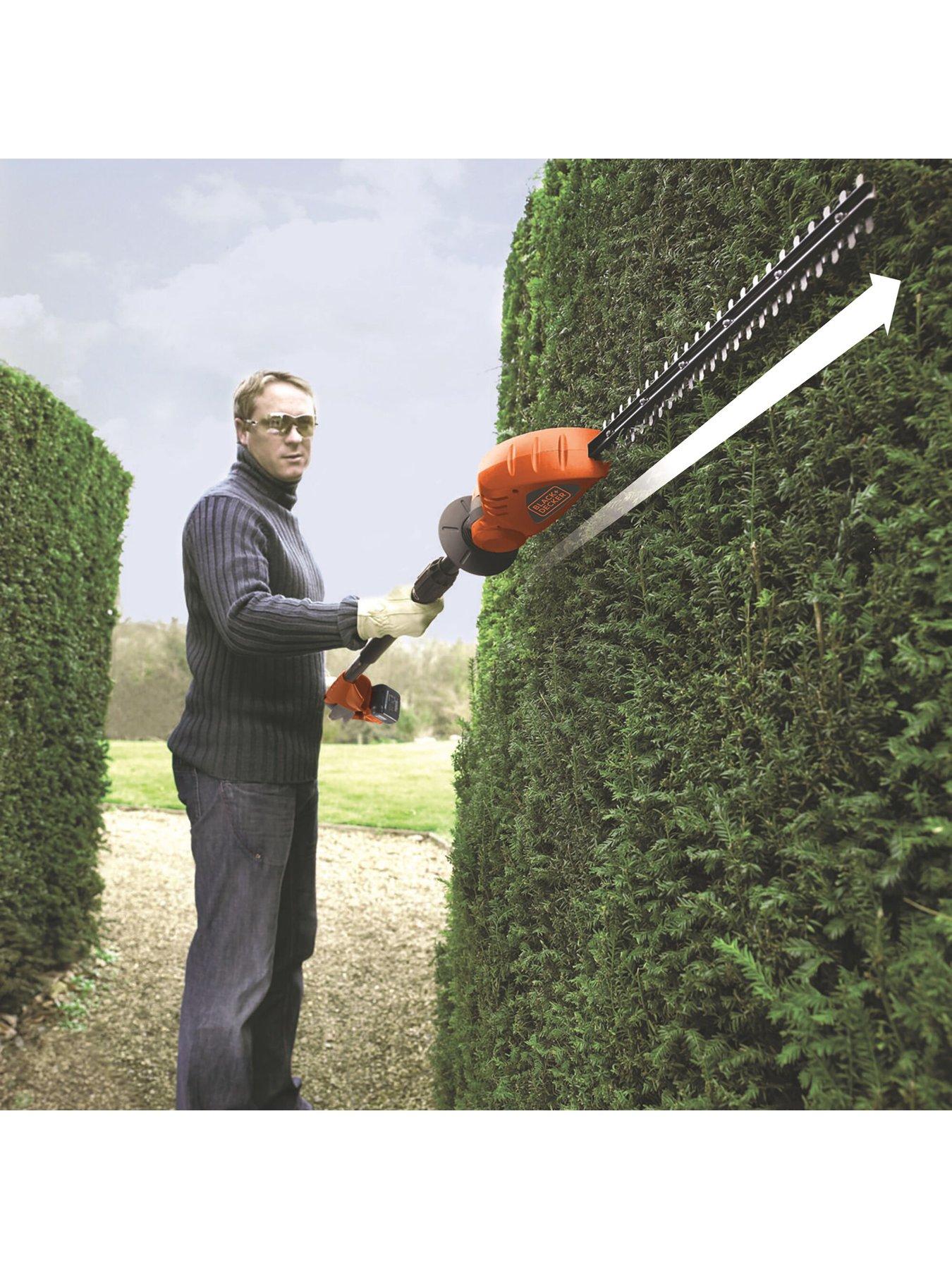 Black Decker 18v 2.0Ah 43cm Pole Hedge Trimmer 12mm blade gap