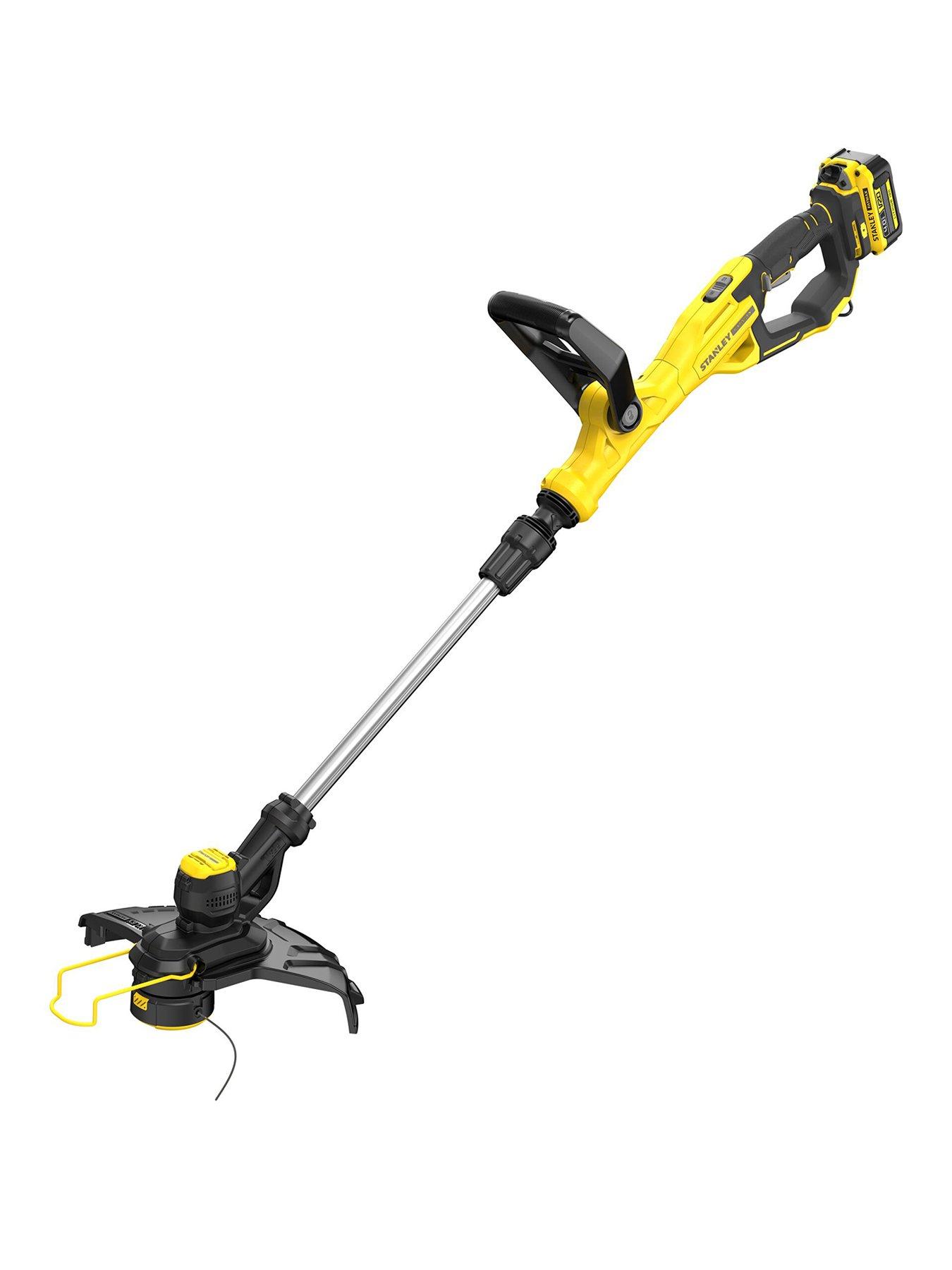 Stanley FatMax V20 33CM String Trimmer, 4.0Ah Batt, 2A Charger Brushed