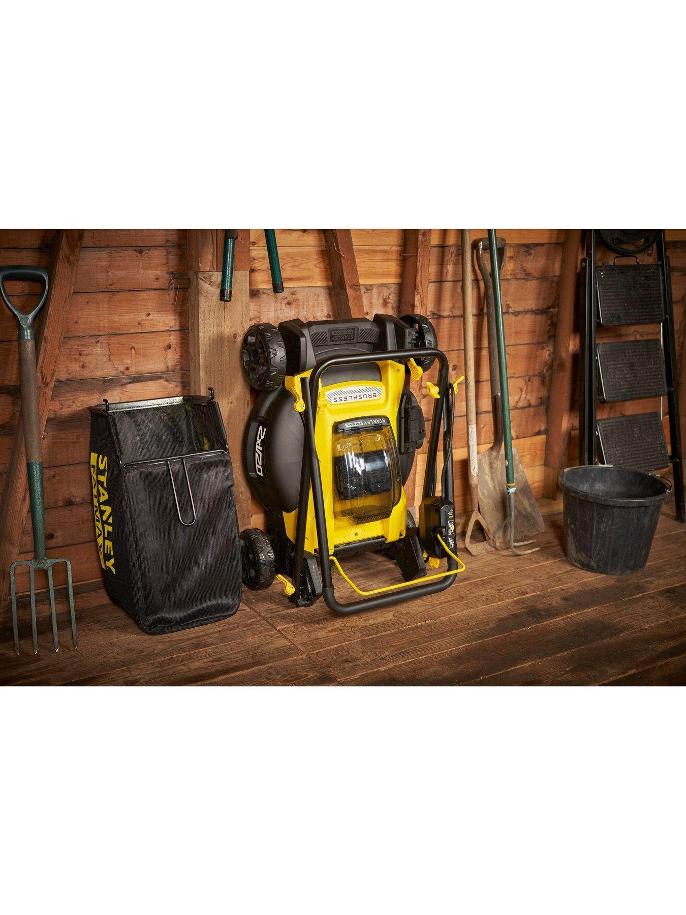  image of stanley-fatmax-v20-18vnbsp51cmnbspbrushlessnbspcordless-lawnnbspmower-2x-40ah