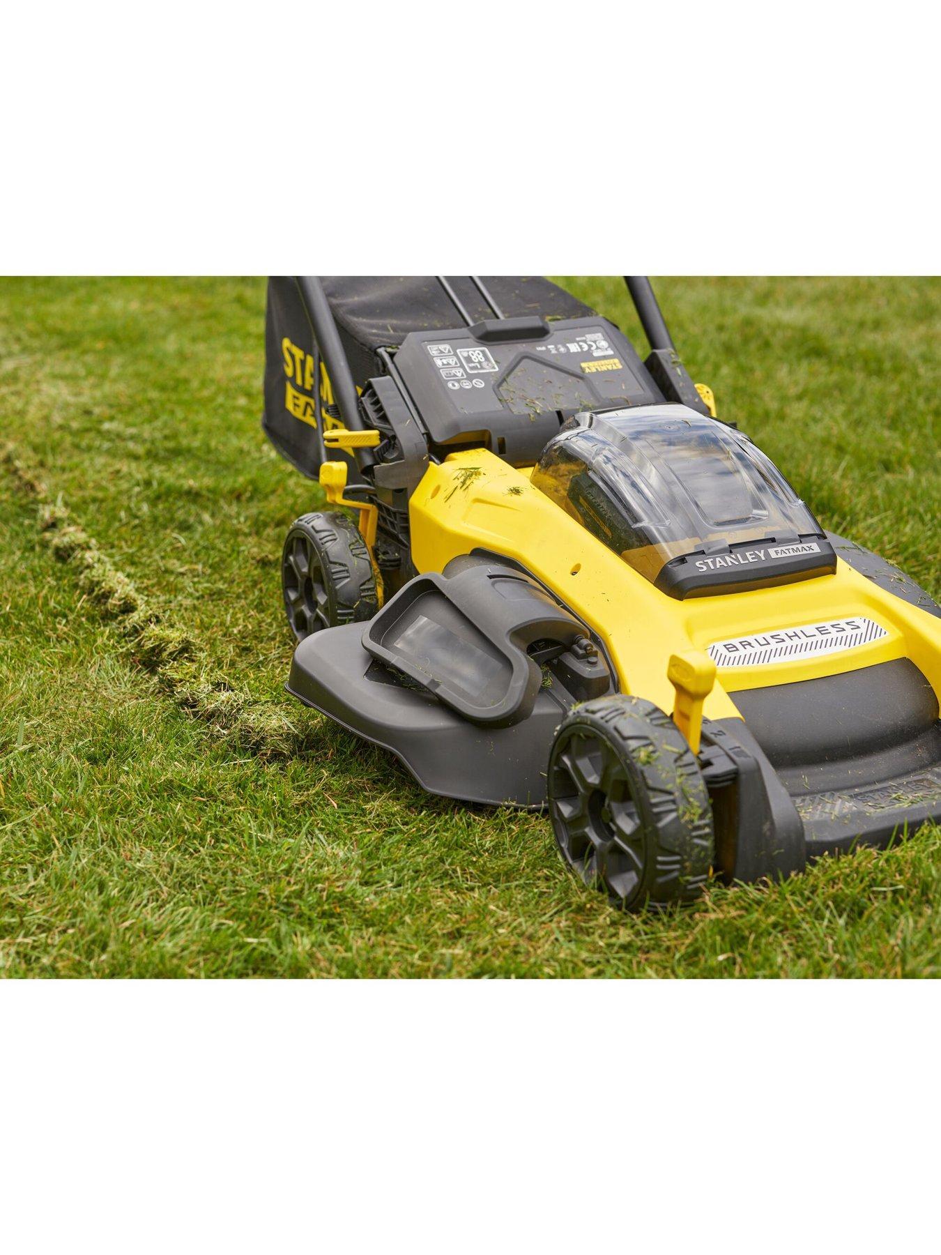  image of stanley-fatmax-v20-18vnbsp51cmnbspbrushlessnbspcordless-lawnnbspmower-2x-40ah