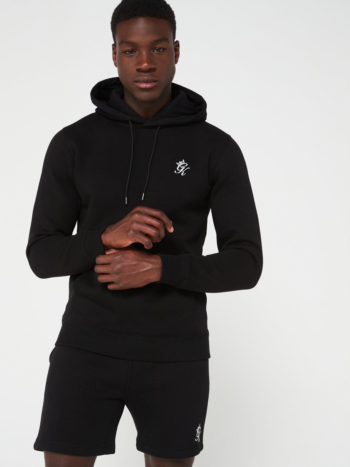 Gym King Mens Fundamental Fleece Hood - Black