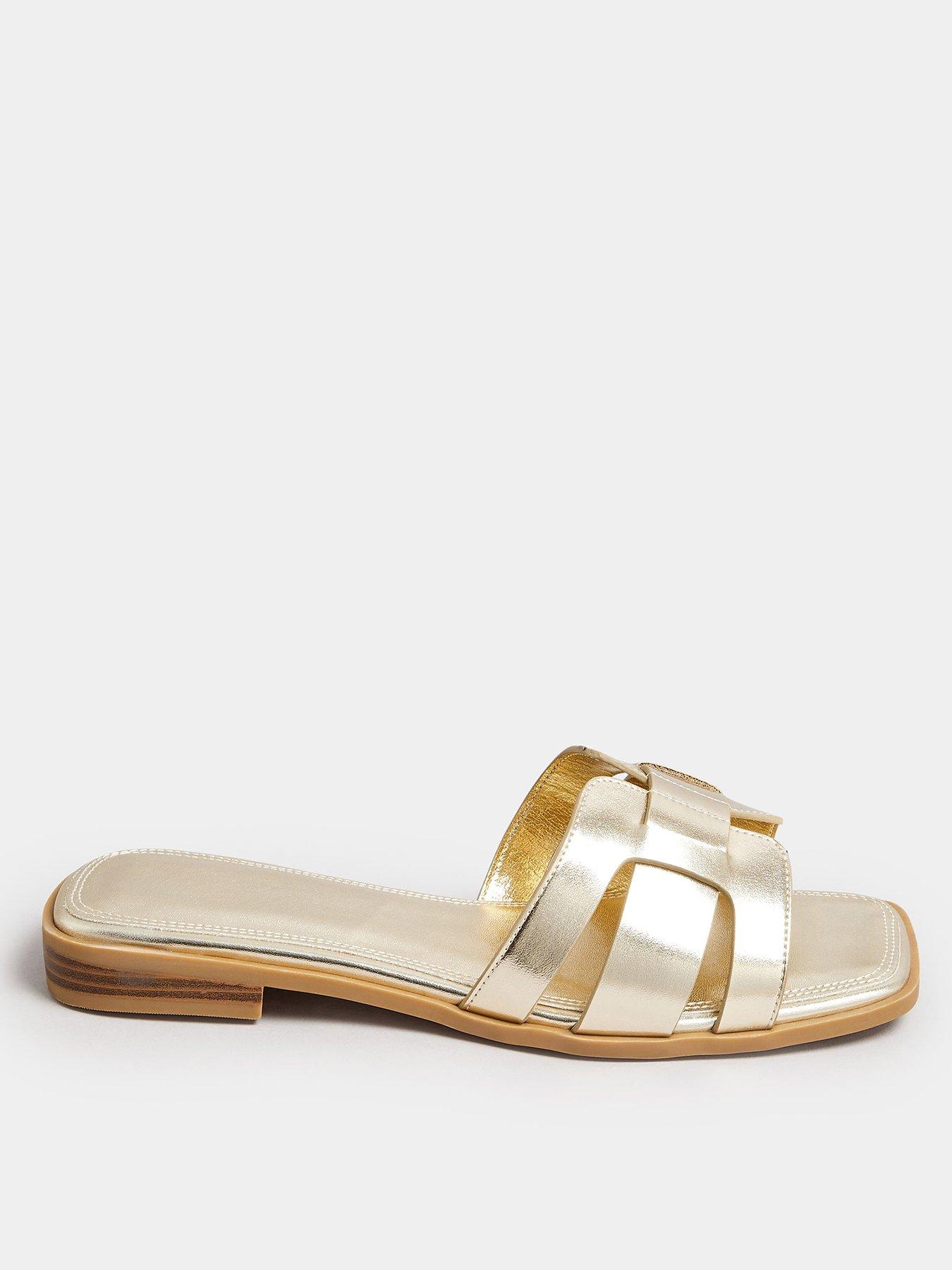 yours-extra-wide-fit-cut-out-mule-gold