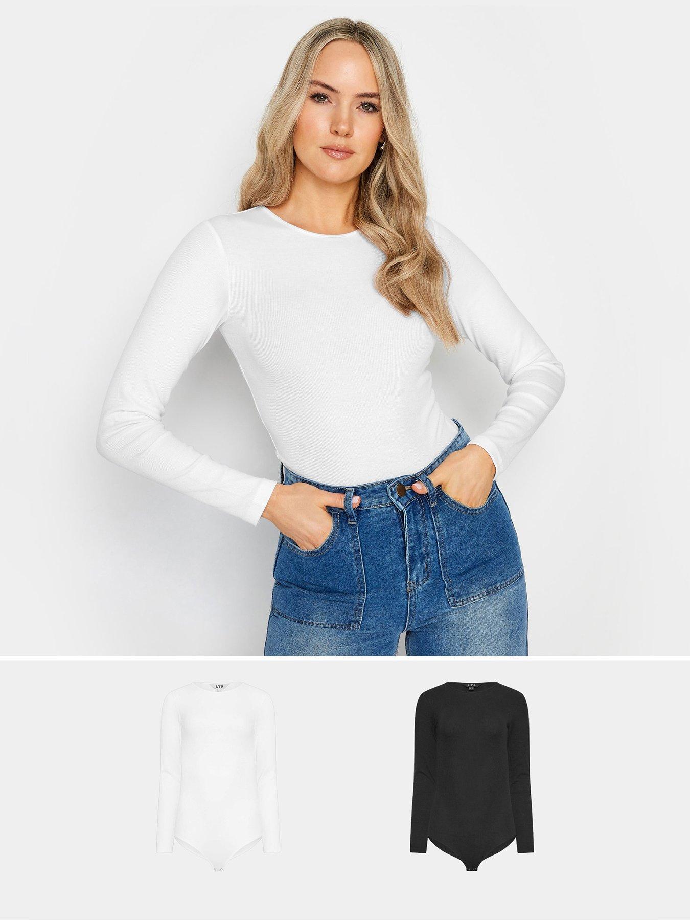 long-tall-sally-2-pack-long-sleeve-ribbed-bodysuits-whiteblack