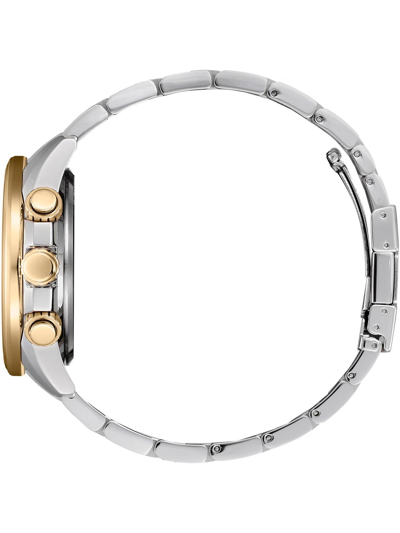  image of citizen-gents-eco-drive-chrono-at-wr200-watch-2-tone