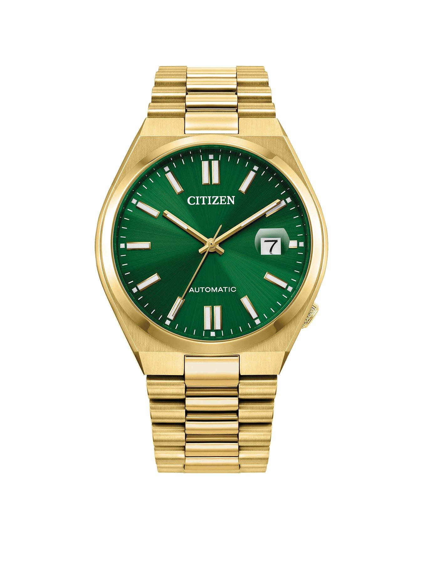 undefined Tsuyosa Watch (Green/Gold)
