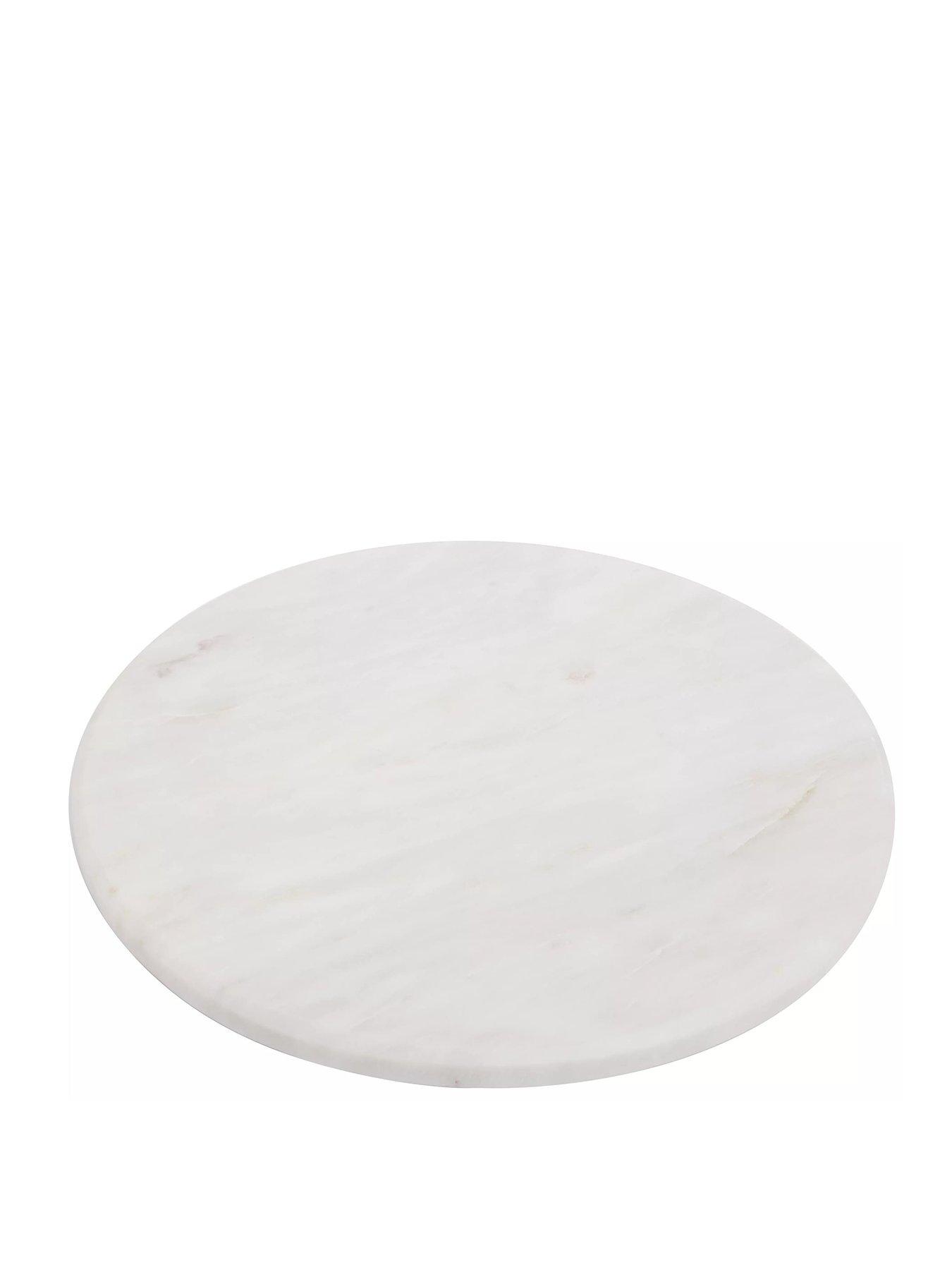 undefined Round White Marble Chopping Board