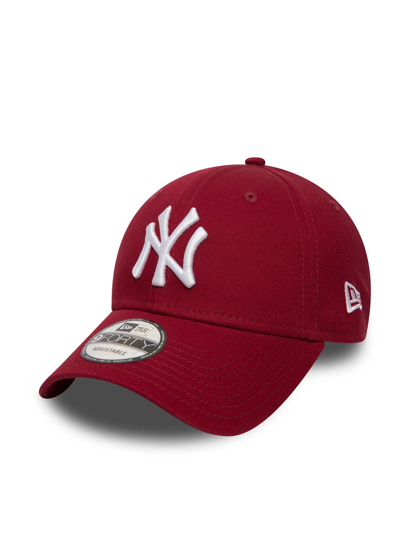  image of new-era-unisex-new-york-yankees-league-essentials-9forty-cap-red
