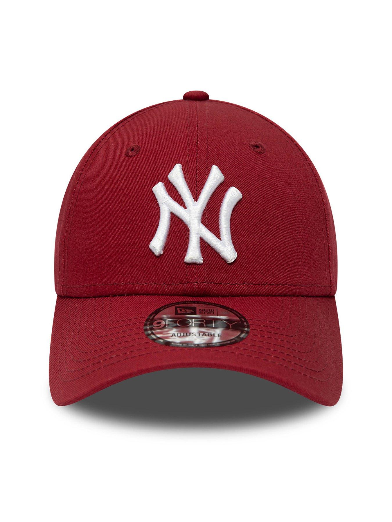  image of new-era-unisex-new-york-yankees-league-essentials-9forty-cap-red