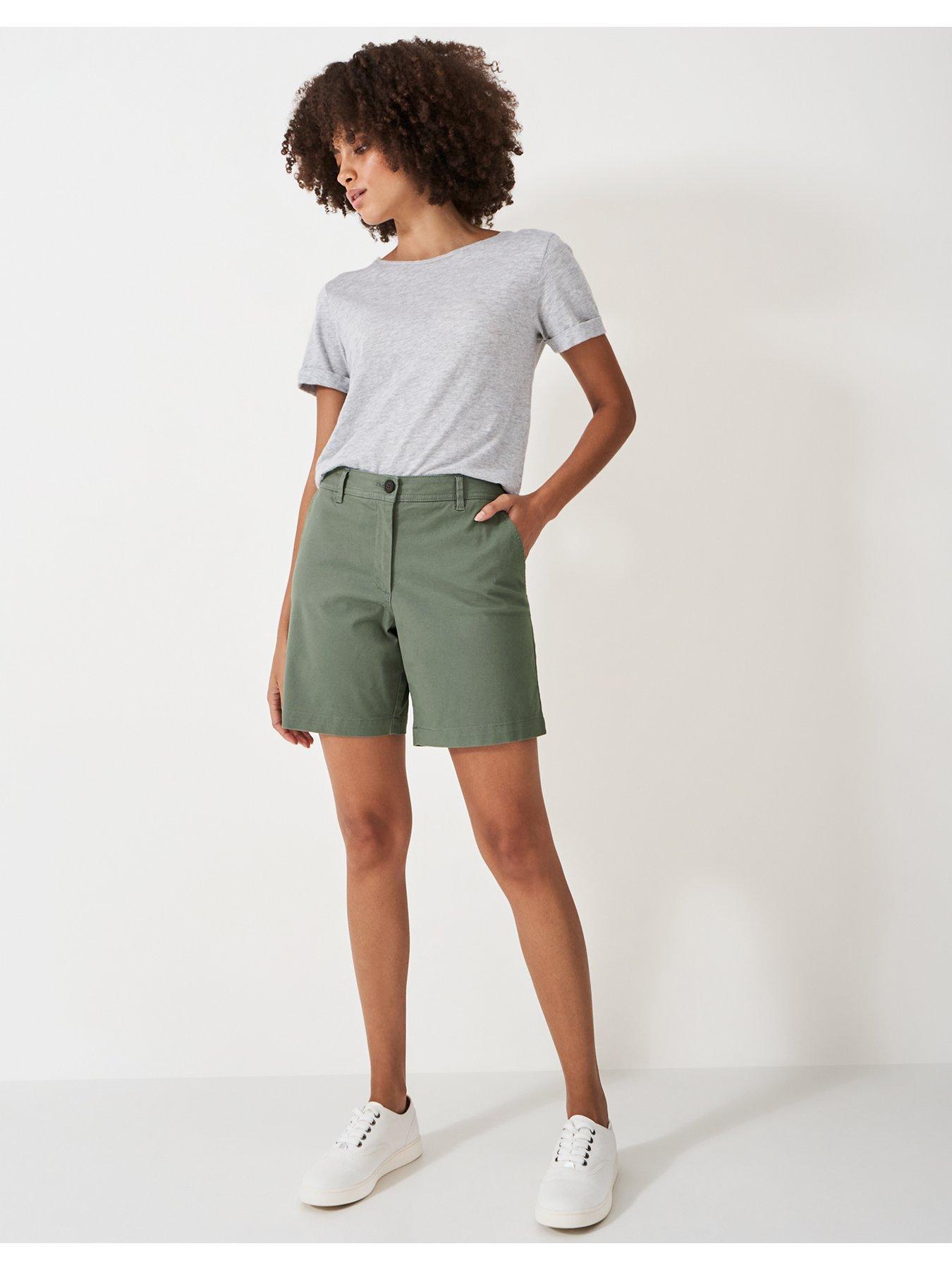  image of crew-clothing-chino-short-green