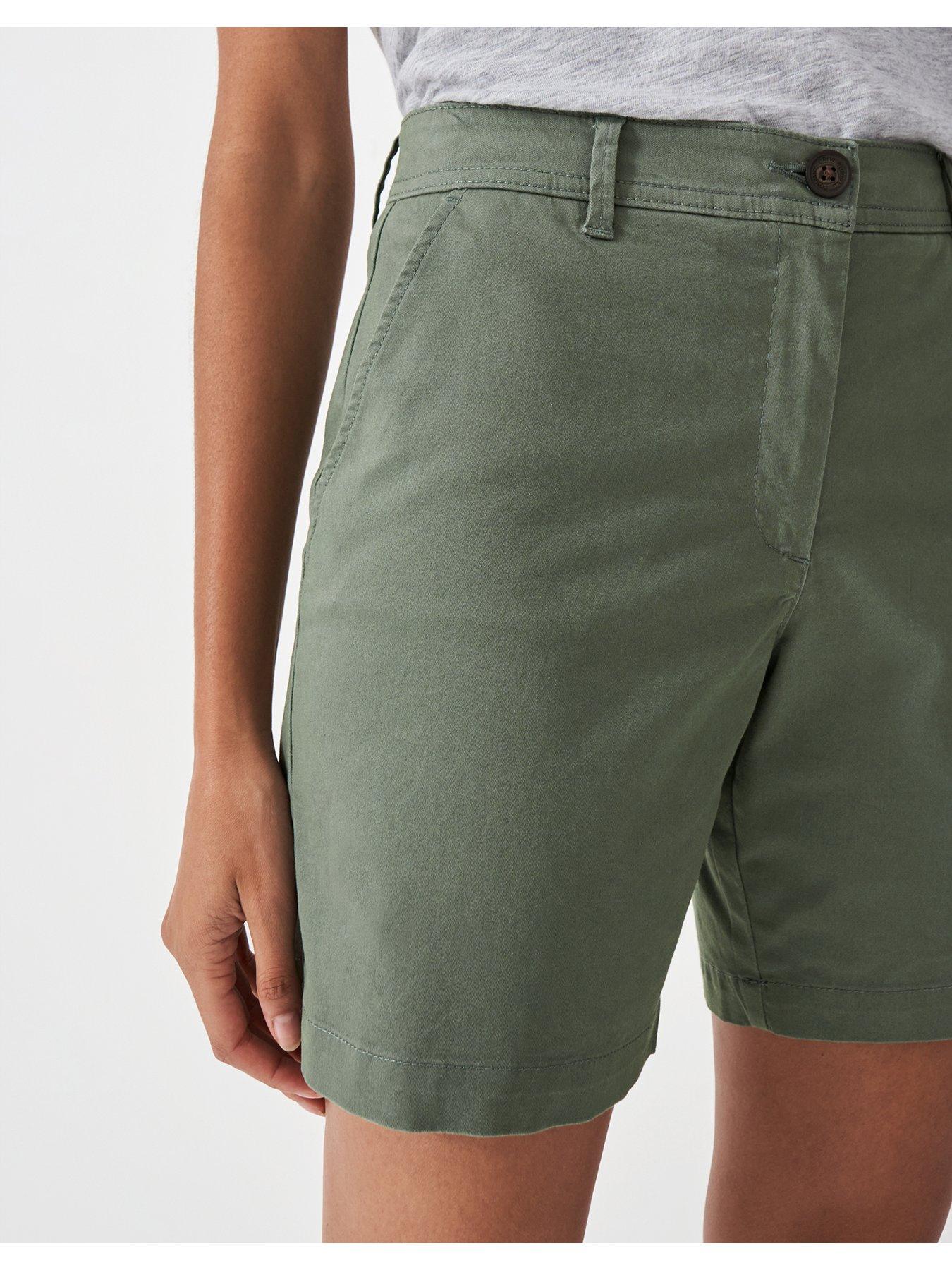  image of crew-clothing-chino-short-green