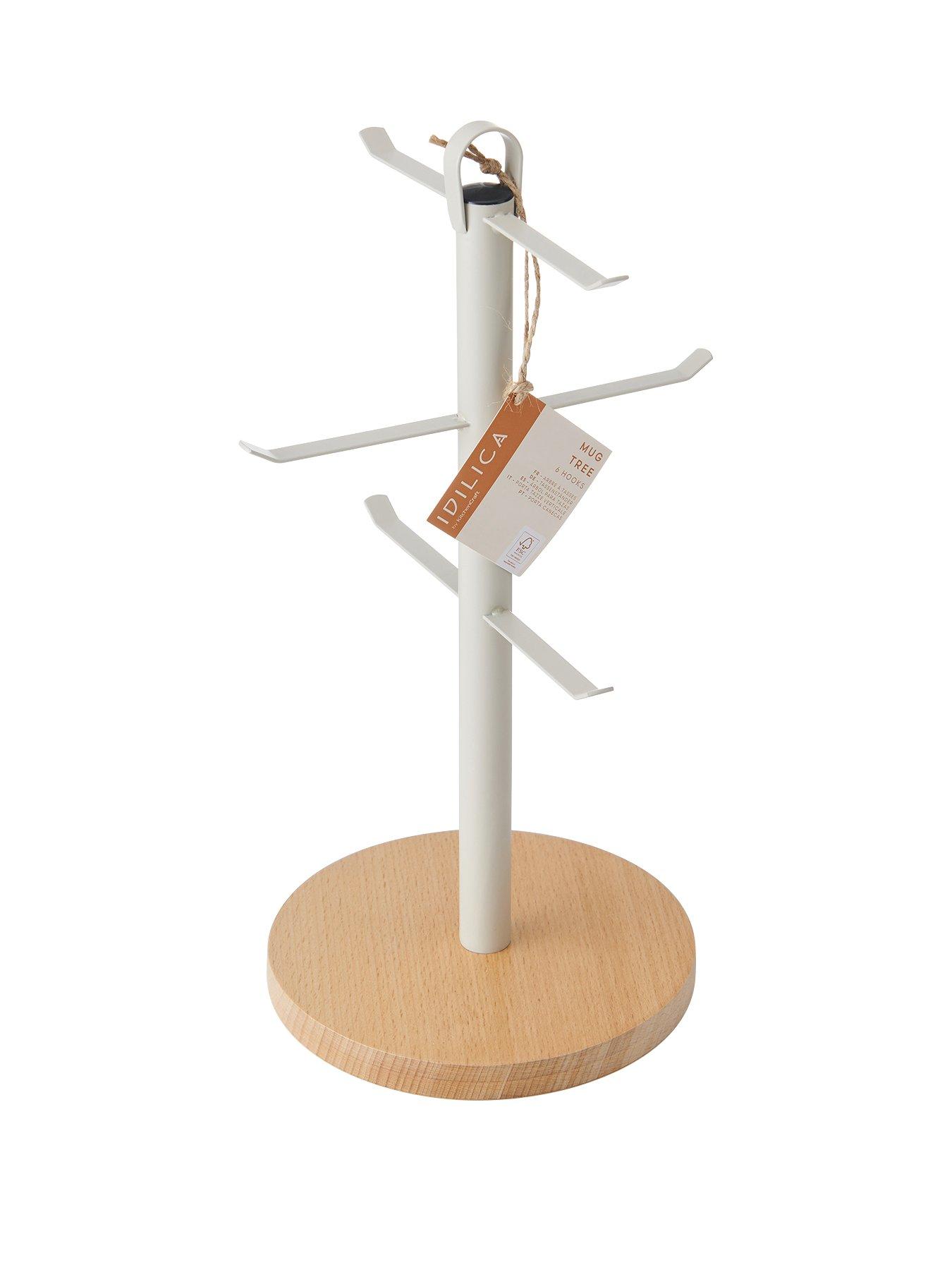  image of kitchencraft-idilica-beech-wood-mug-tree