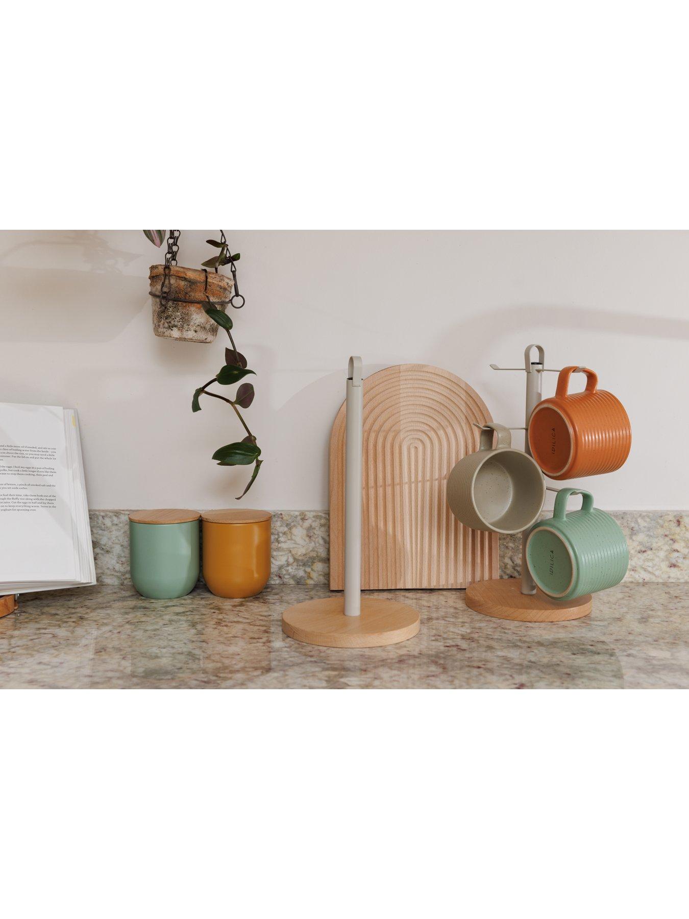  image of kitchencraft-idilica-beech-wood-mug-tree