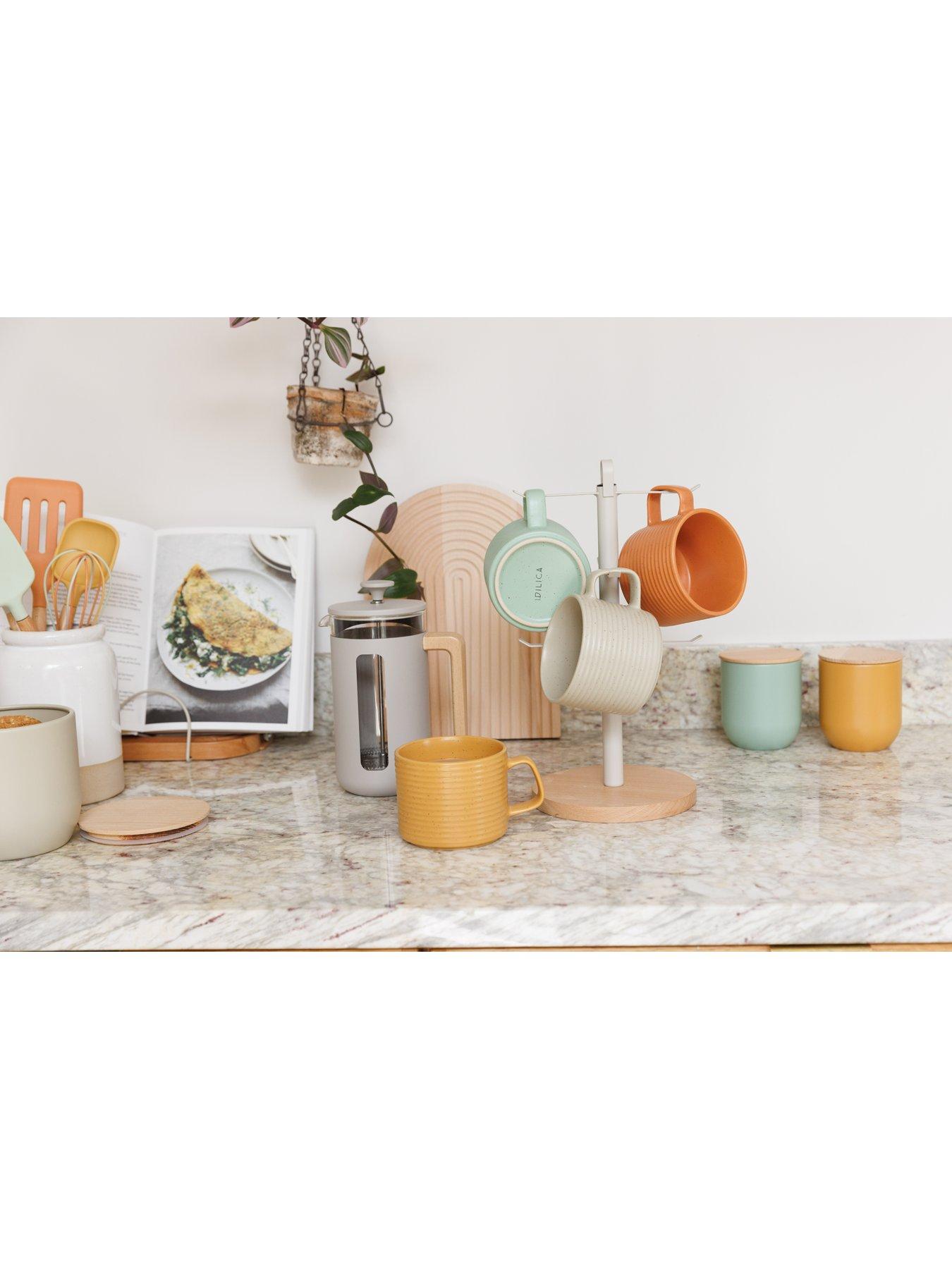  image of kitchencraft-idilica-beech-wood-mug-tree