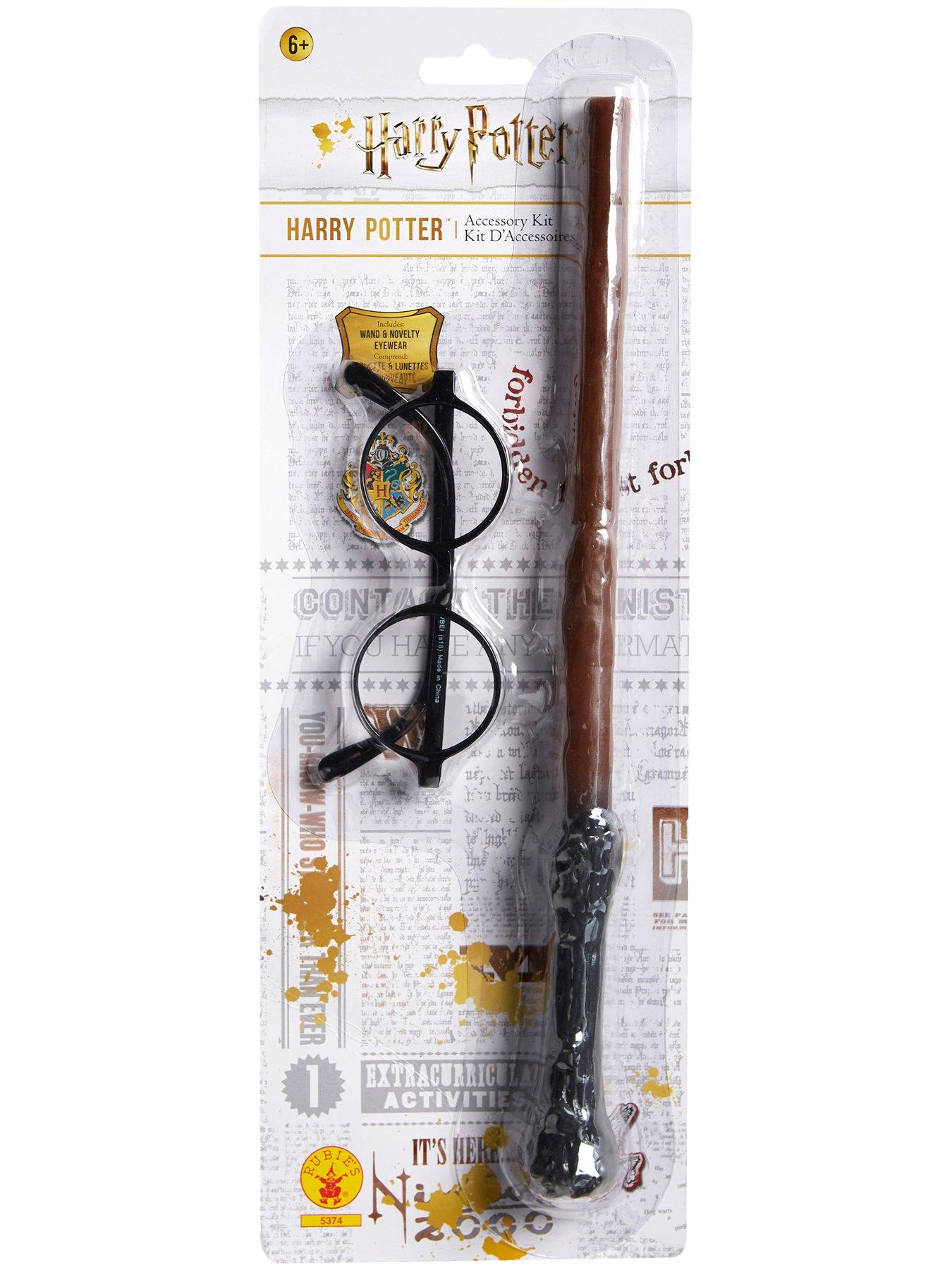  image of harry-potter-harry-potter-blister-kit-wand-amp-glasses-fancy-dress-accessories