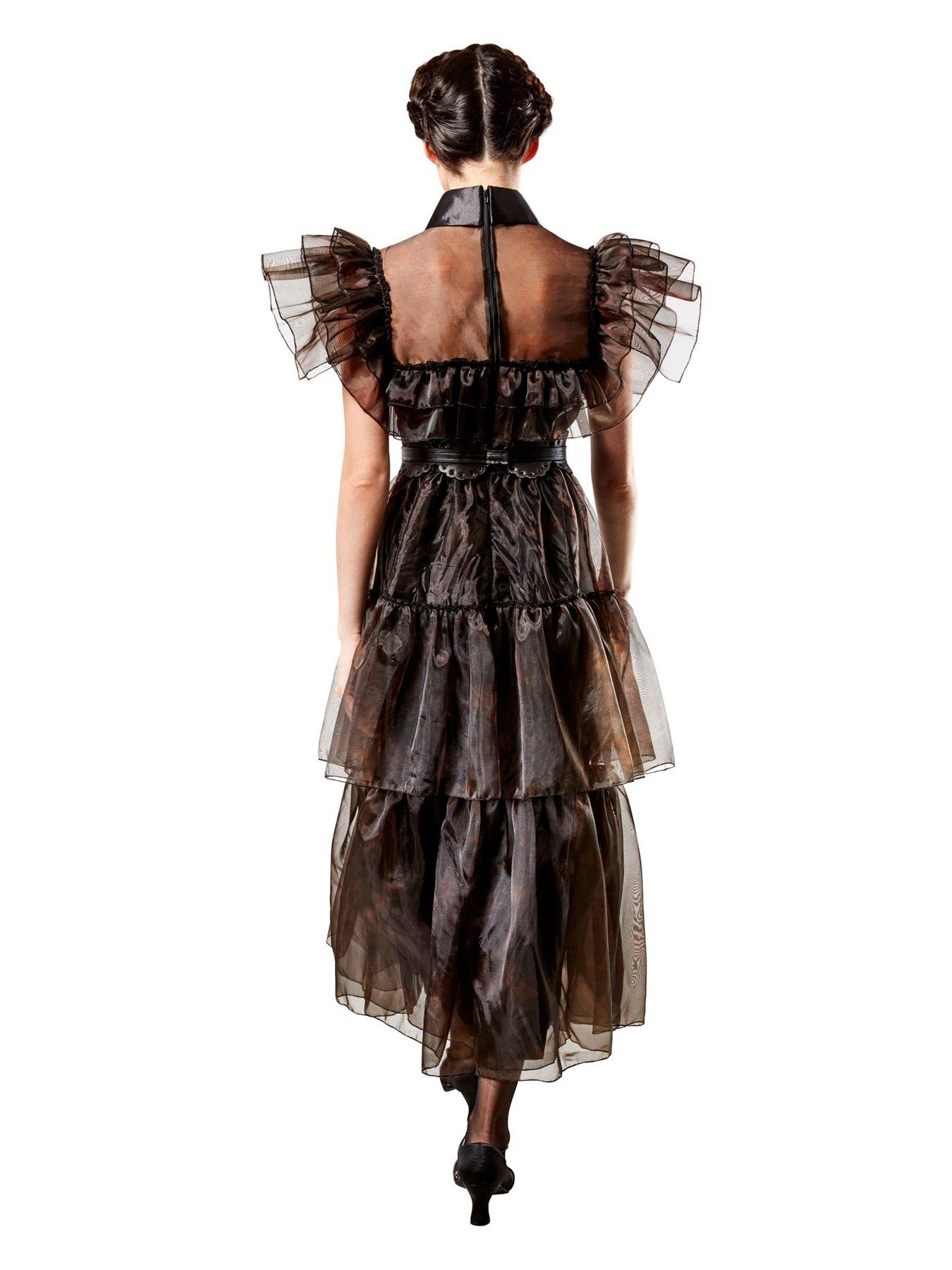  image of wednesday-wednesday-raven-dress-adult-fancy-dress-costume