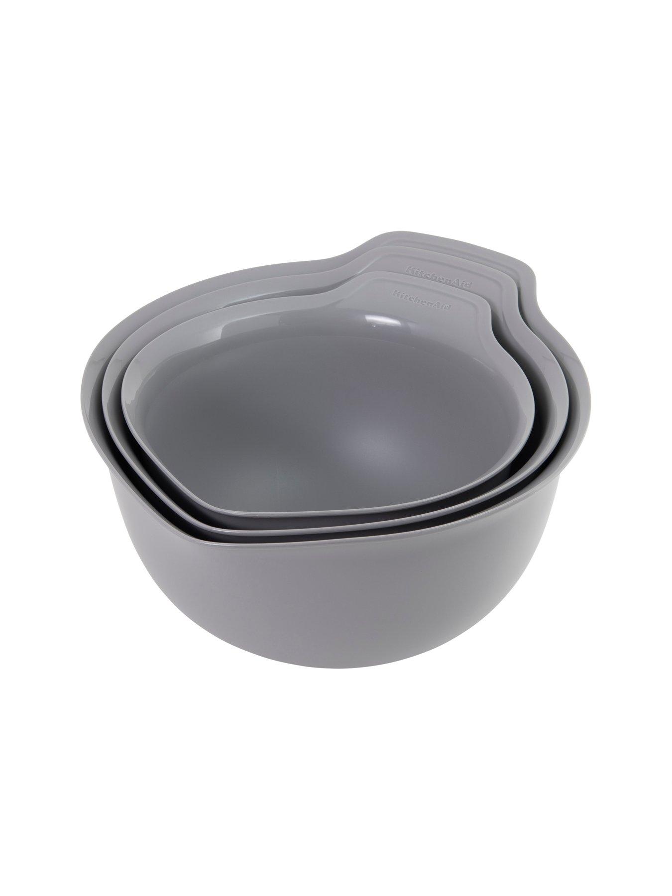 KitchenAid 3pc Nesting Mixing Bowl Set - Charcoal Grey