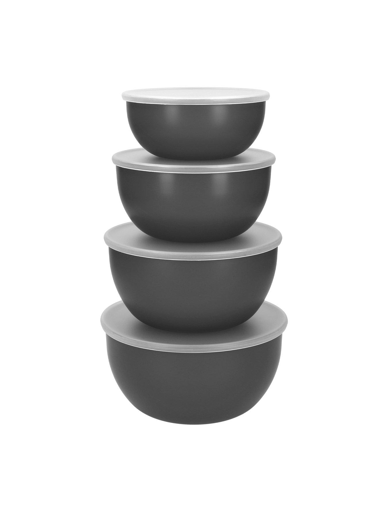 Image 4 of 7 of KitchenAid 4pc Meal Prep Bowl Set with Lids - Charcoal Grey
