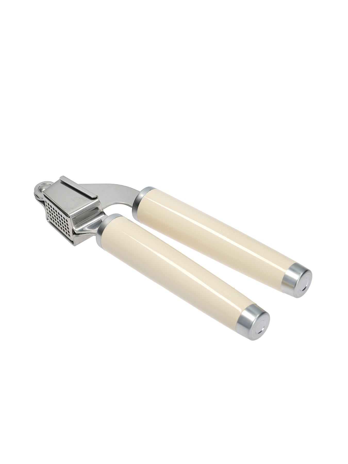  image of kitchenaid-stainless-steel-garlic-press-almond-cream