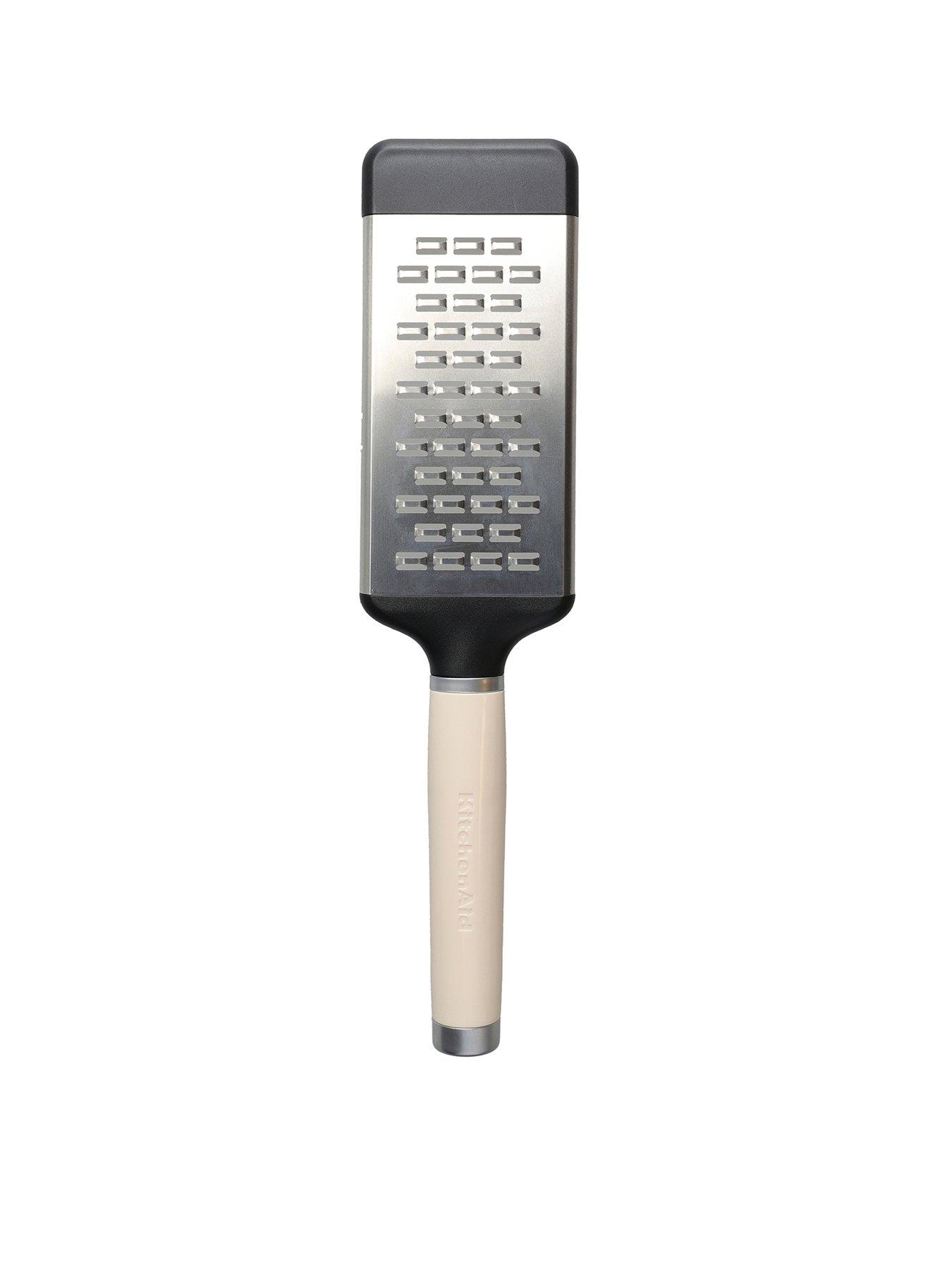  image of kitchenaid-stainless-steel-etched-cheese-grater-almond-cream
