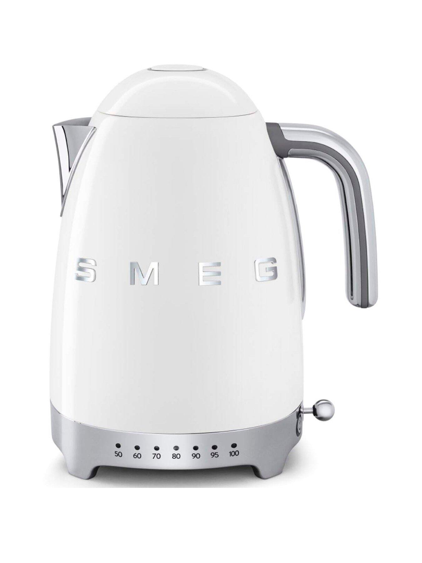 Smeg KLF04 Retro Style Jug Kettle, 3000W, 1.7L - White