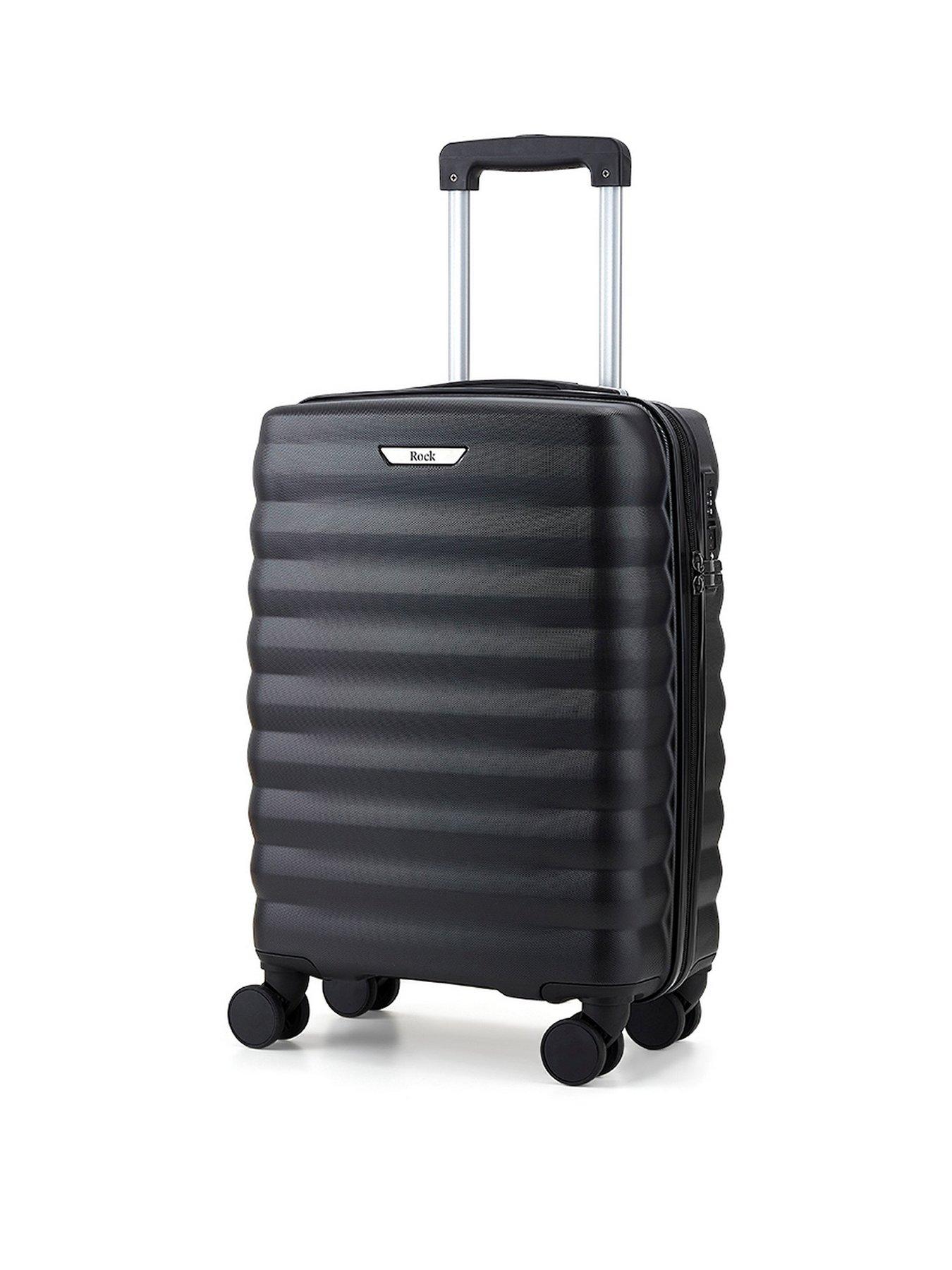 Rock Luggage Berlin 8 Wheel Hardshell Small Cabin Suitcase Charcoal littlewoods