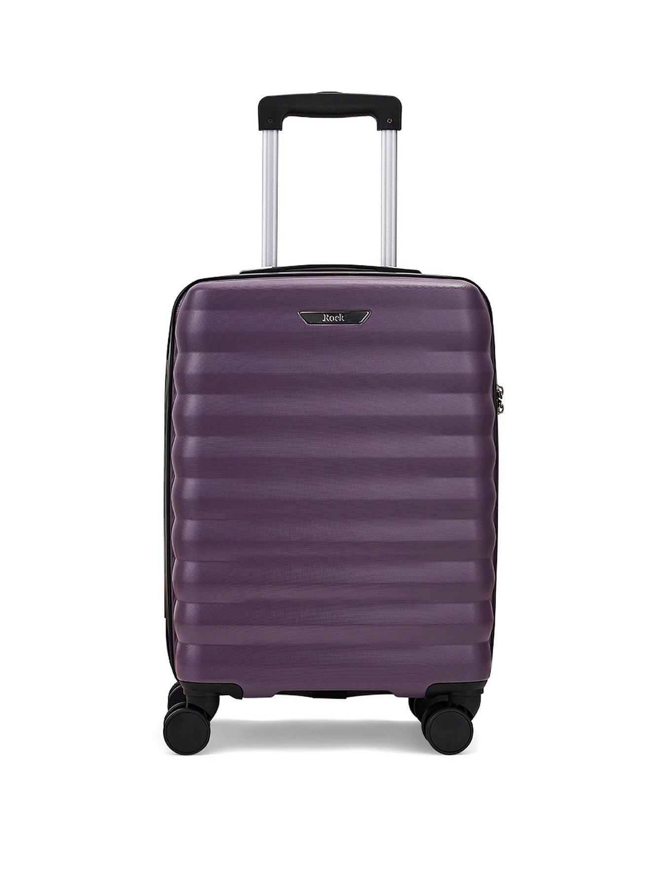 Image 2 of 5 of Rock Luggage Berlin 8 Wheel Hardshell Small Cabin Suitcase - Purple