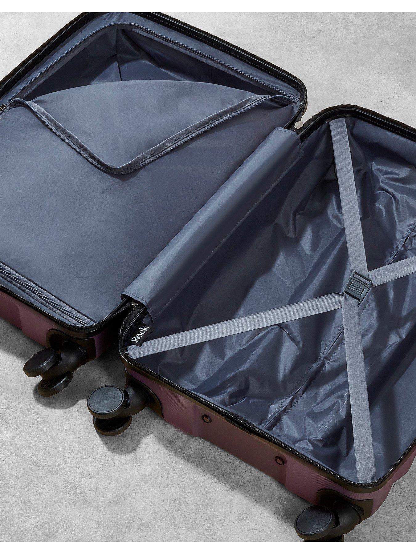 Image 4 of 5 of Rock Luggage Berlin 8 Wheel Hardshell Small Cabin Suitcase - Purple