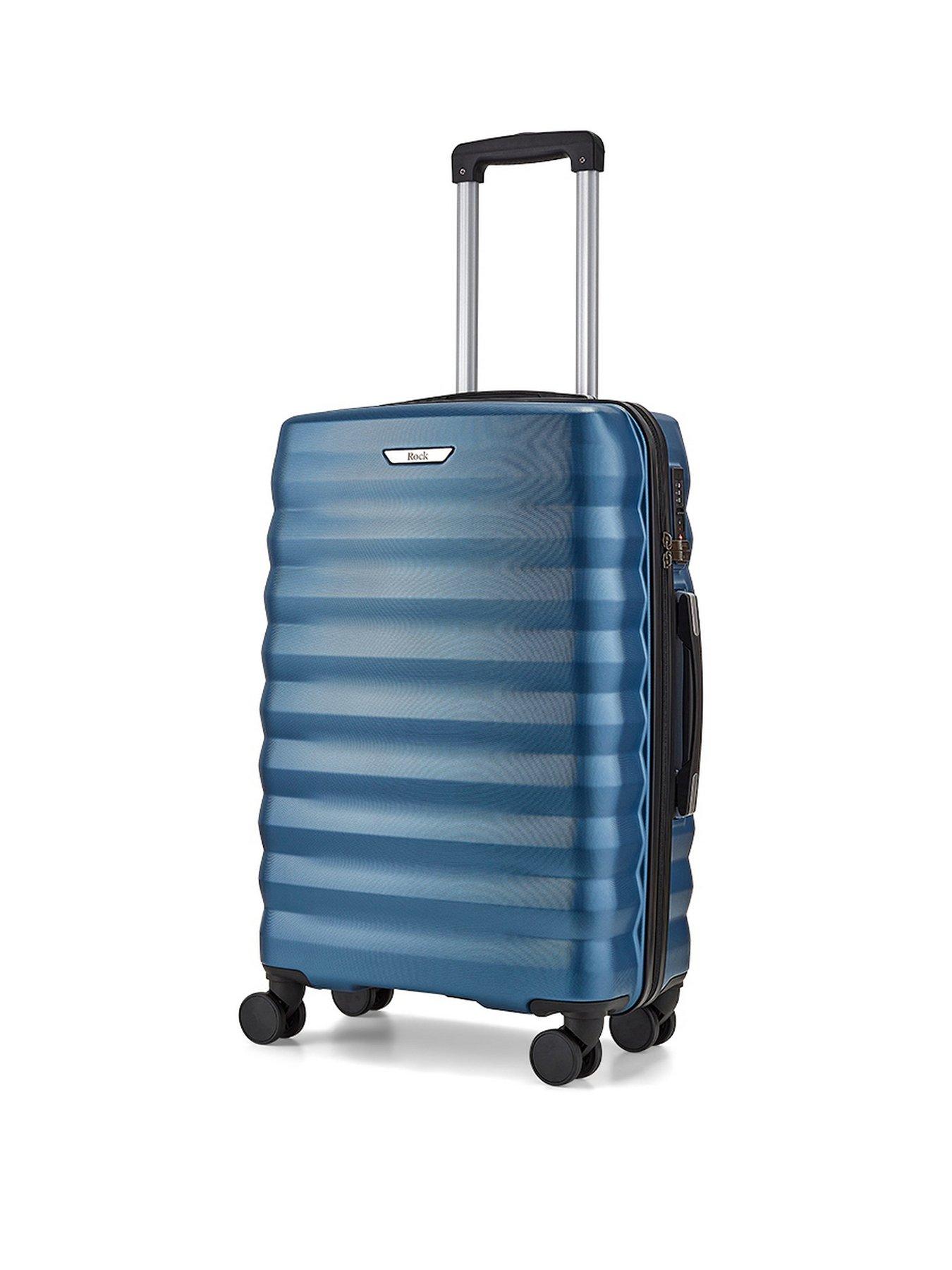 Image 1 of 5 of Rock Luggage Berlin 8 Wheel Hardshell Medium Suitcase - Blue