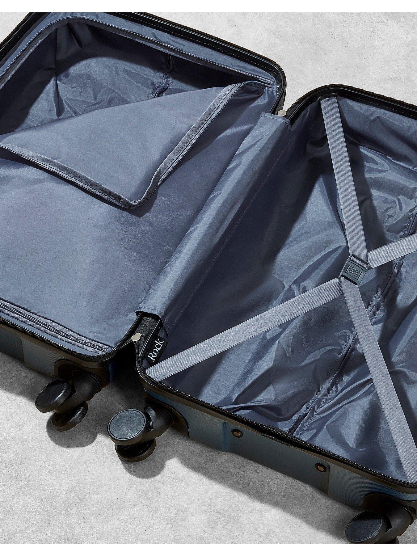 Image 4 of 5 of Rock Luggage Berlin 8 Wheel Hardshell Medium Suitcase - Blue