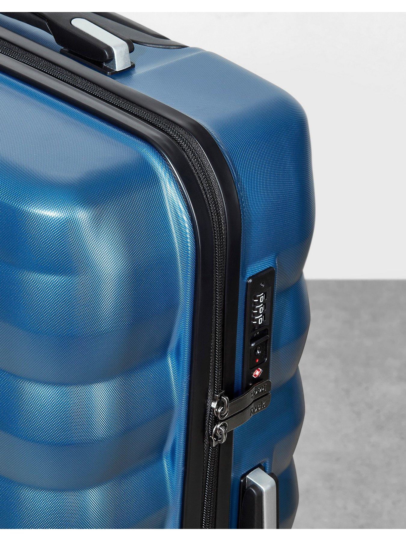 Image 5 of 5 of Rock Luggage Berlin 8 Wheel Hardshell Medium Suitcase - Blue