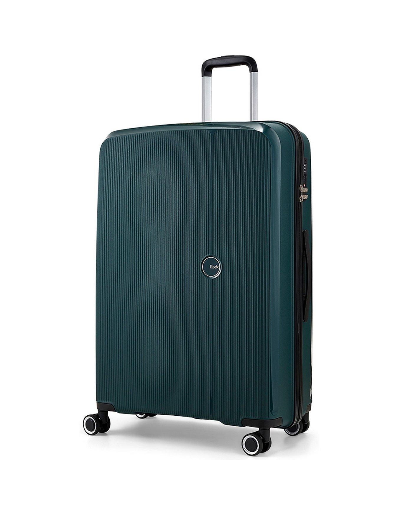 undefined Hudson 8 Wheel PP Hardshell Large Suitcase - Dark Green