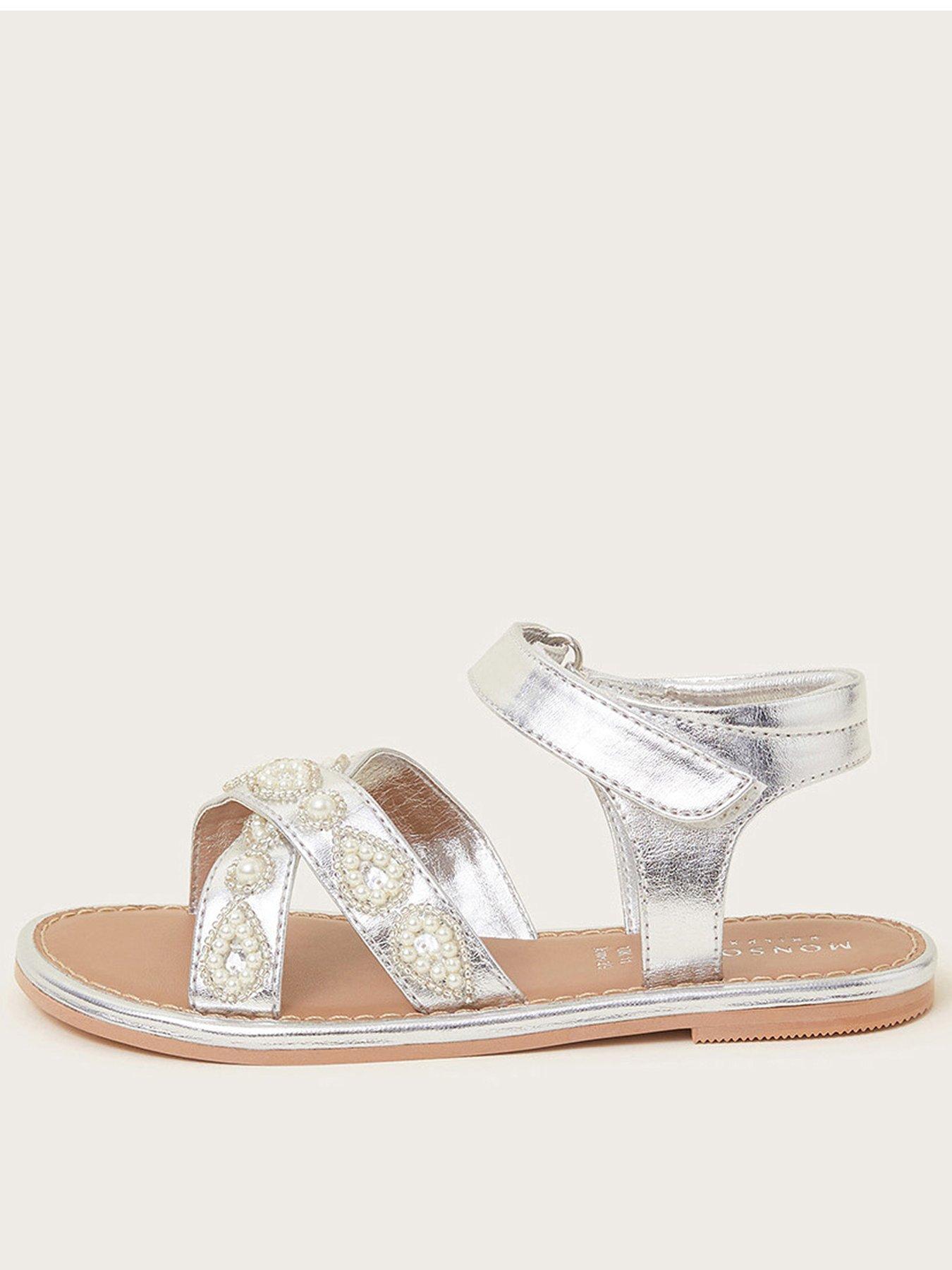 Pearl best sale beaded sandals