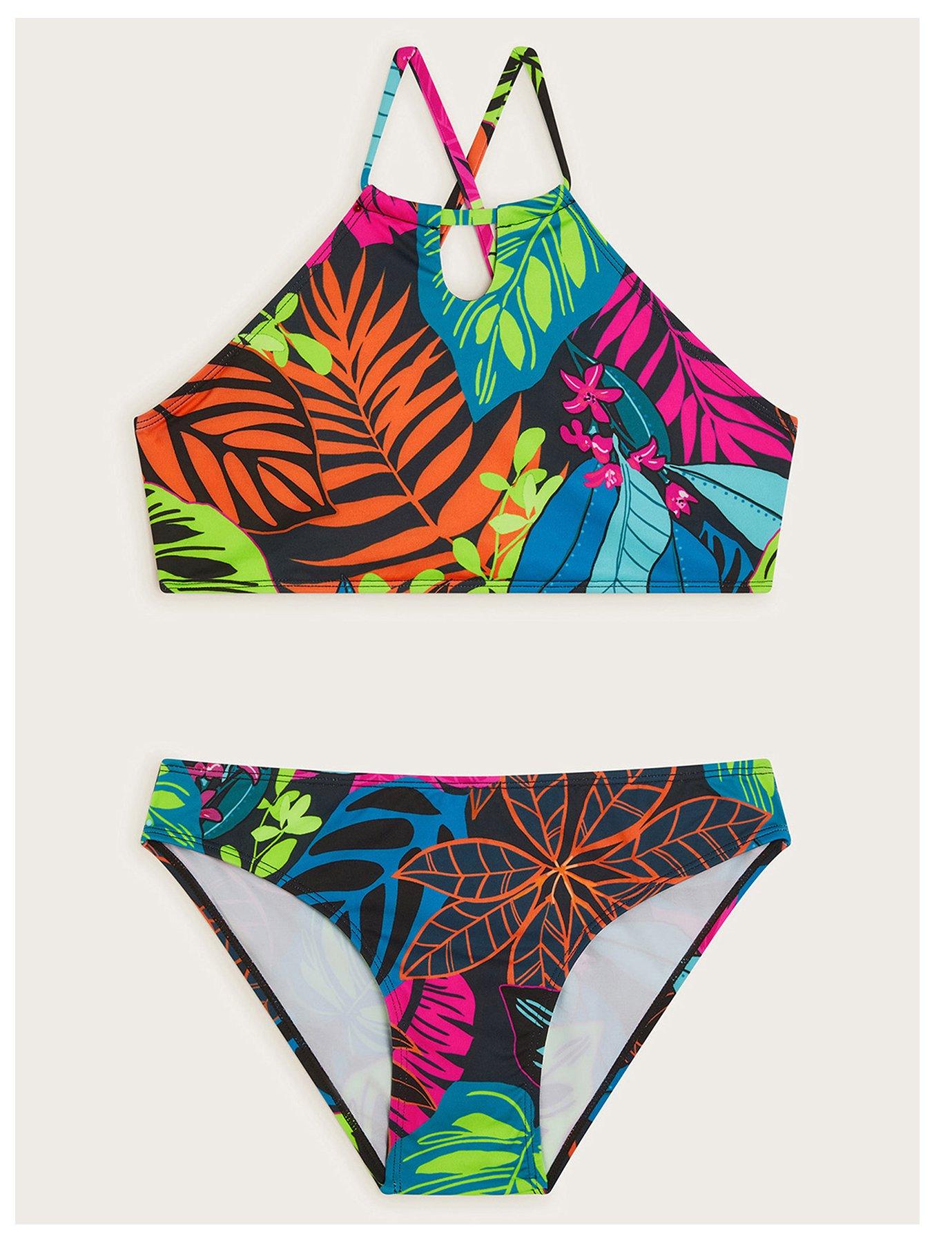 Girls' Animal Print Bikini