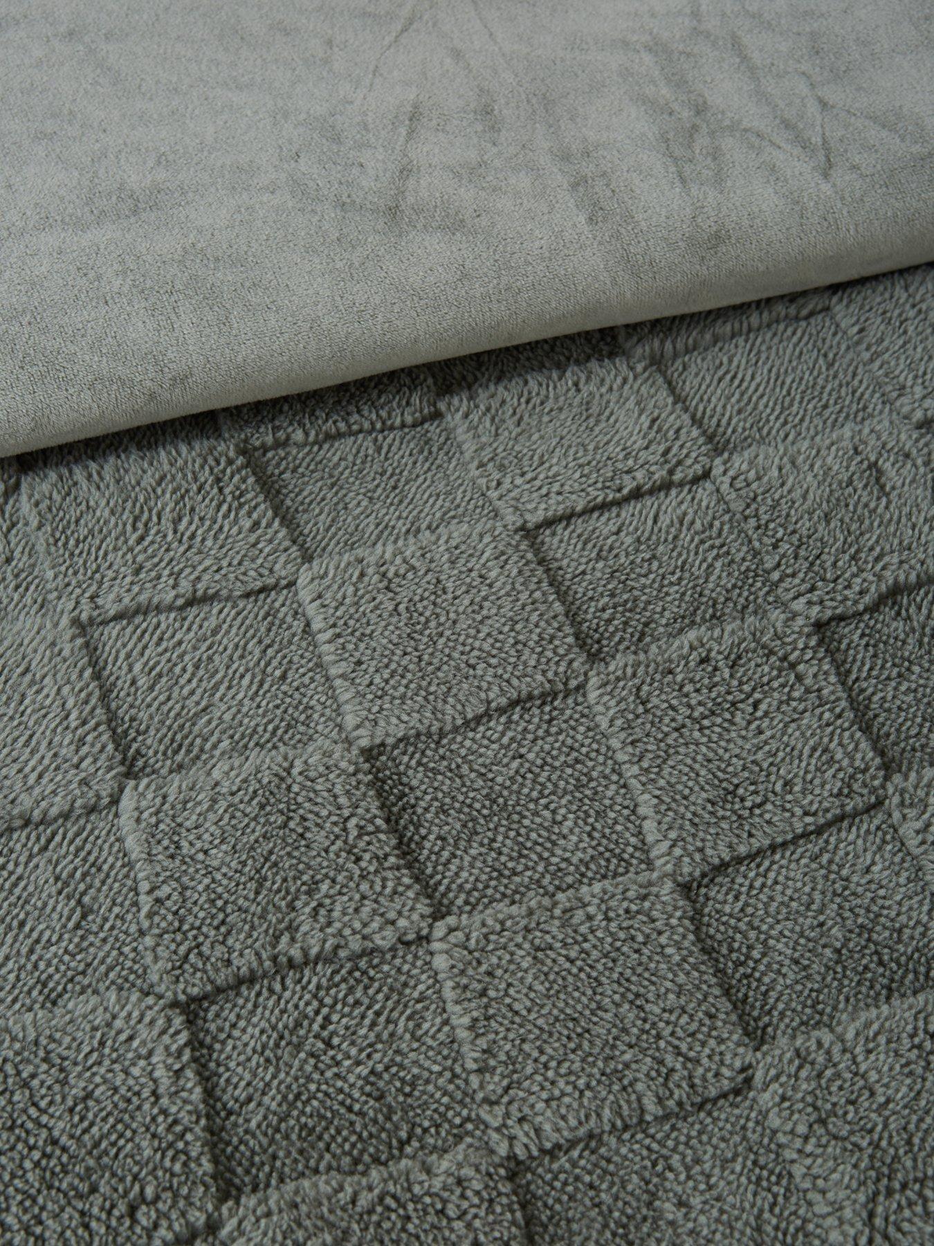 Image 4 of 5 of Very Home Checkerboard Fleece Duvet Cover Set