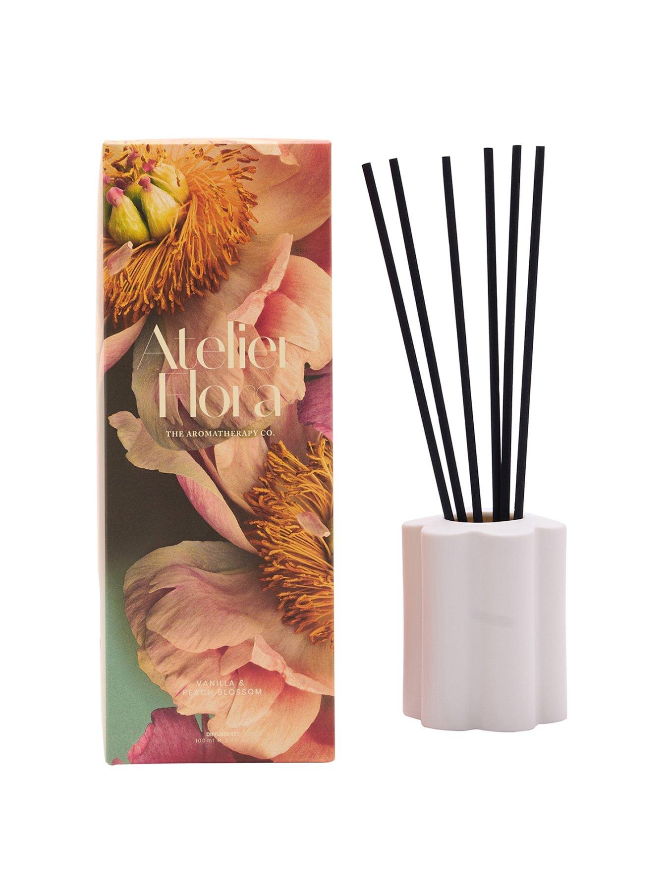  image of the-aromatherapy-co-atelier-flora-100ml-diffuser-vanilla-amp-peach-blossom